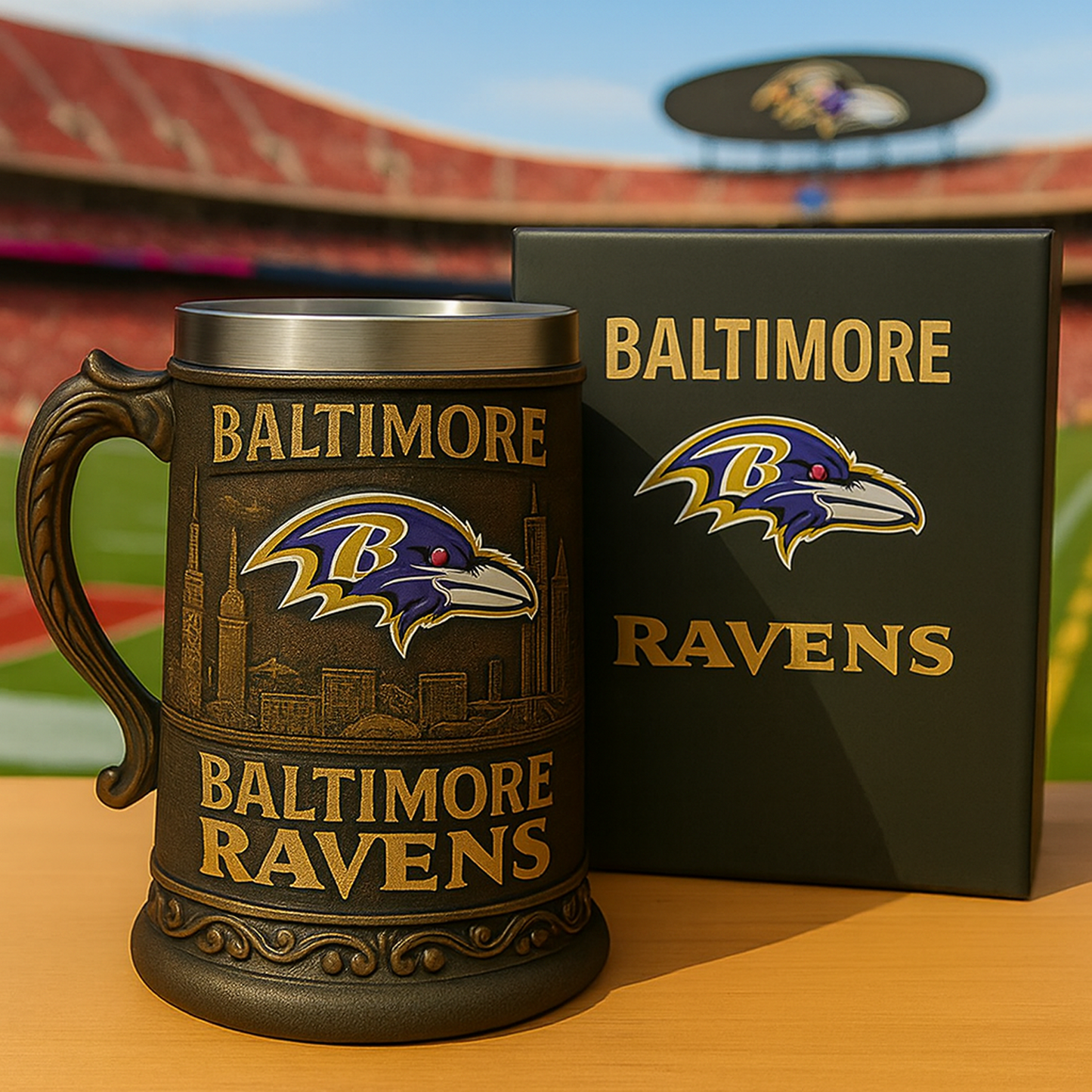 BAL x NFL Collectible Beer Stein DATND TANTD