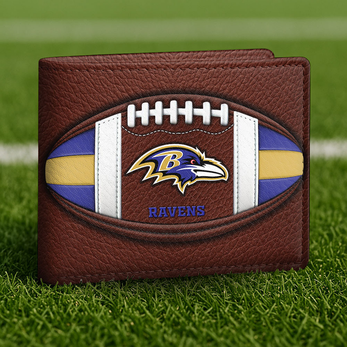 BAL x NFL Football Men Special Brown Wallet DATND TANTD