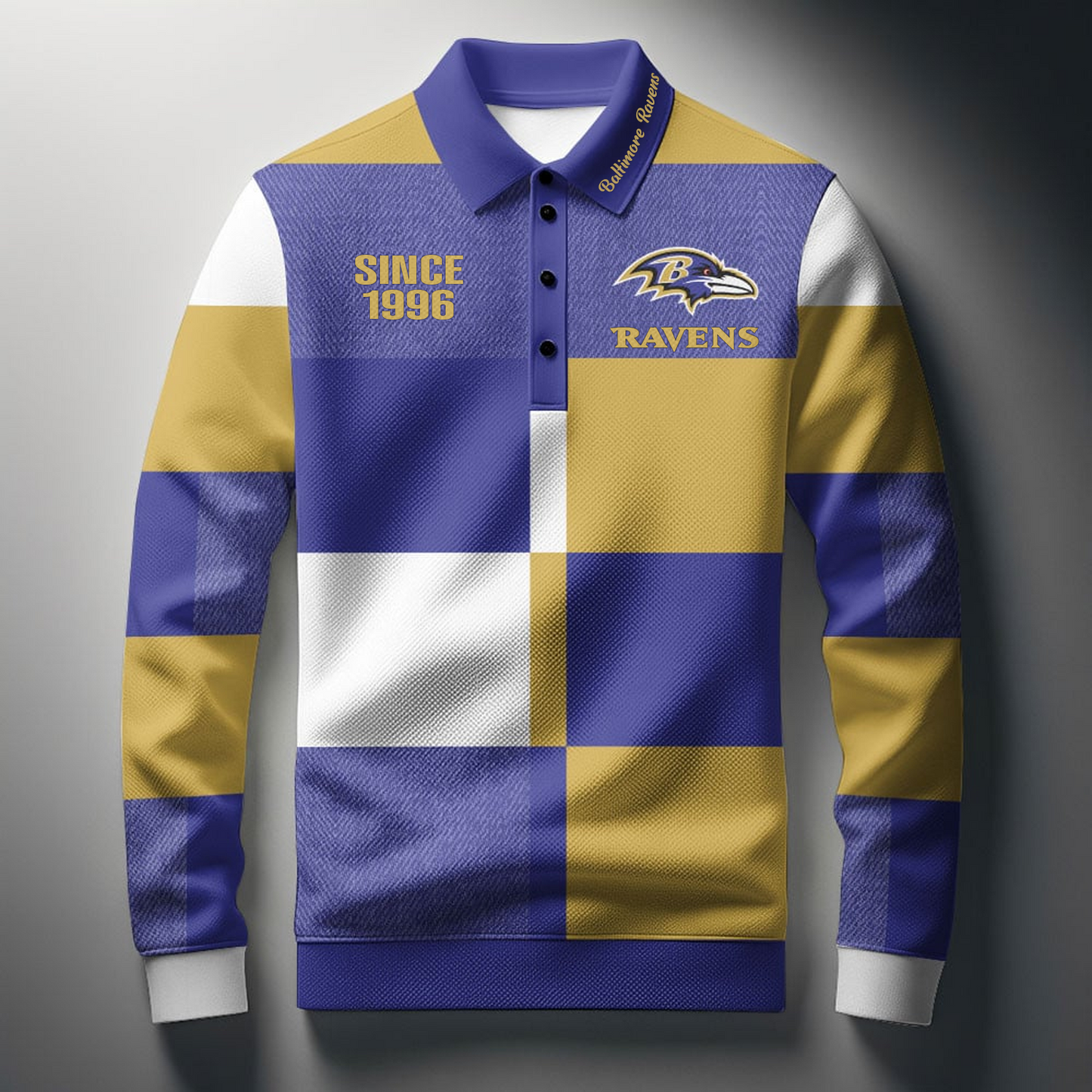 BAL x NFL Men Style Polo Long Sleeves Shirt DatND DVT