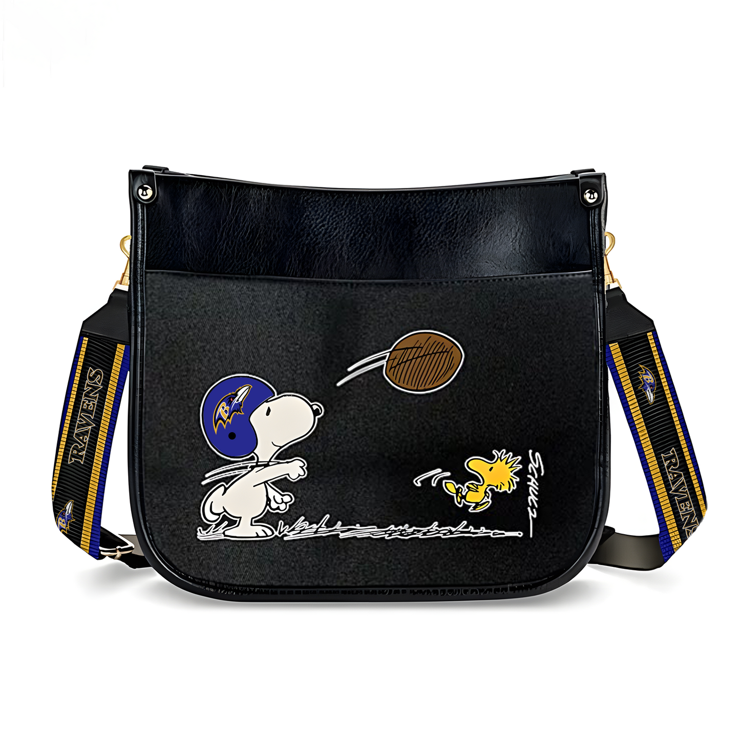 BAL x NFL Peanuts Snoopy Football Shoulder Bag DatND ThuongNH