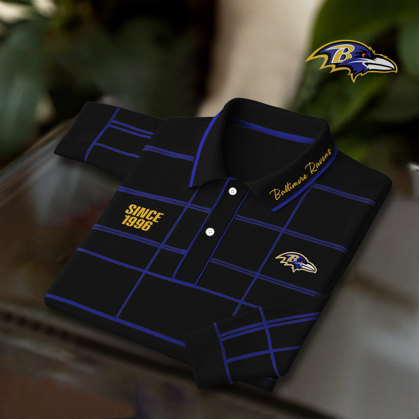 BAL x NFL Polo Shirt Long Sleeve DatND DVT