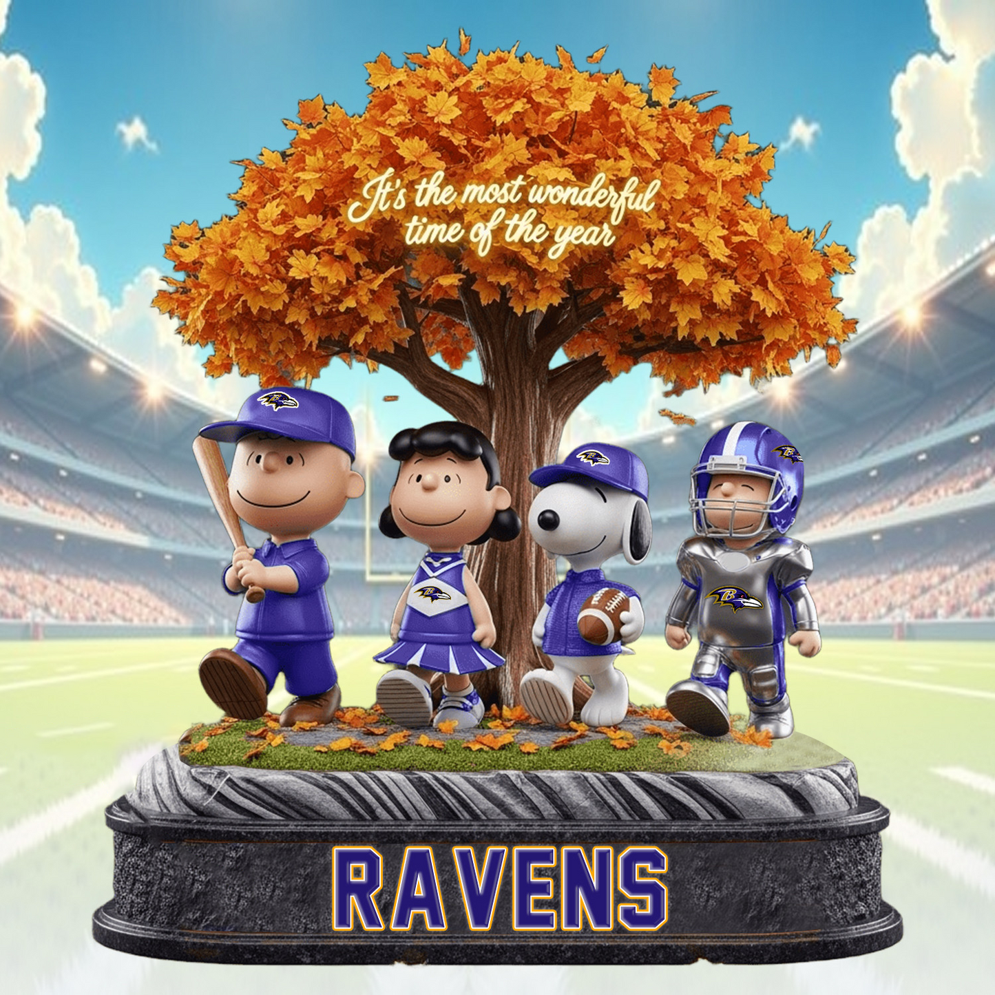 BAL x NFL Premium Acrylic Block DATND TANTD