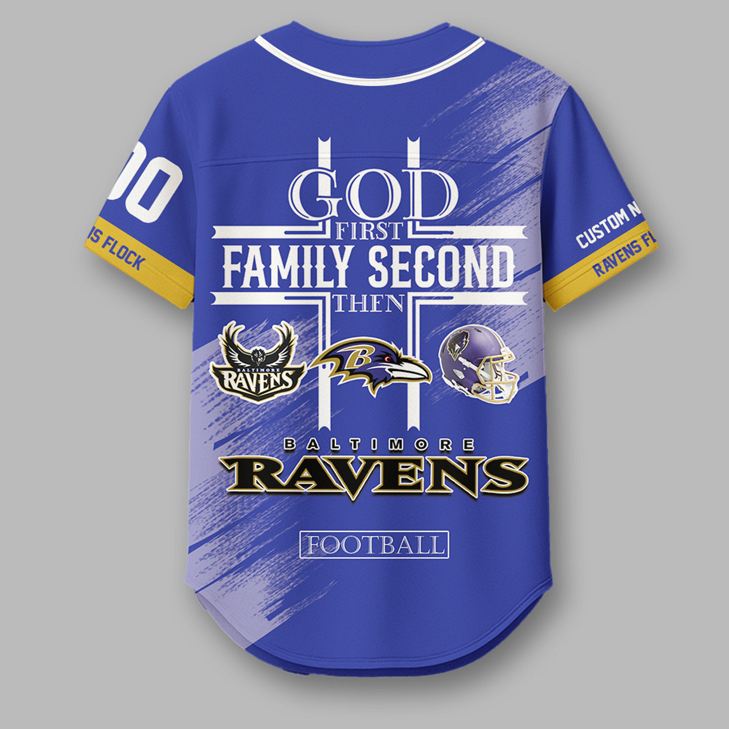 BAL x NFL Premium NFL Baseball Jersey DATND TANTD