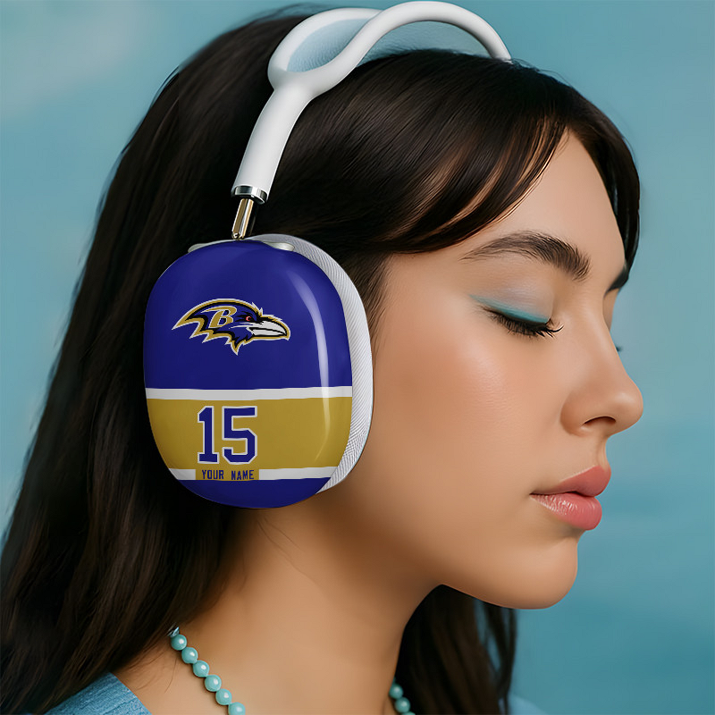 BAL x NFL Special Airpod Max Case Cover Personalized DATND TANTD