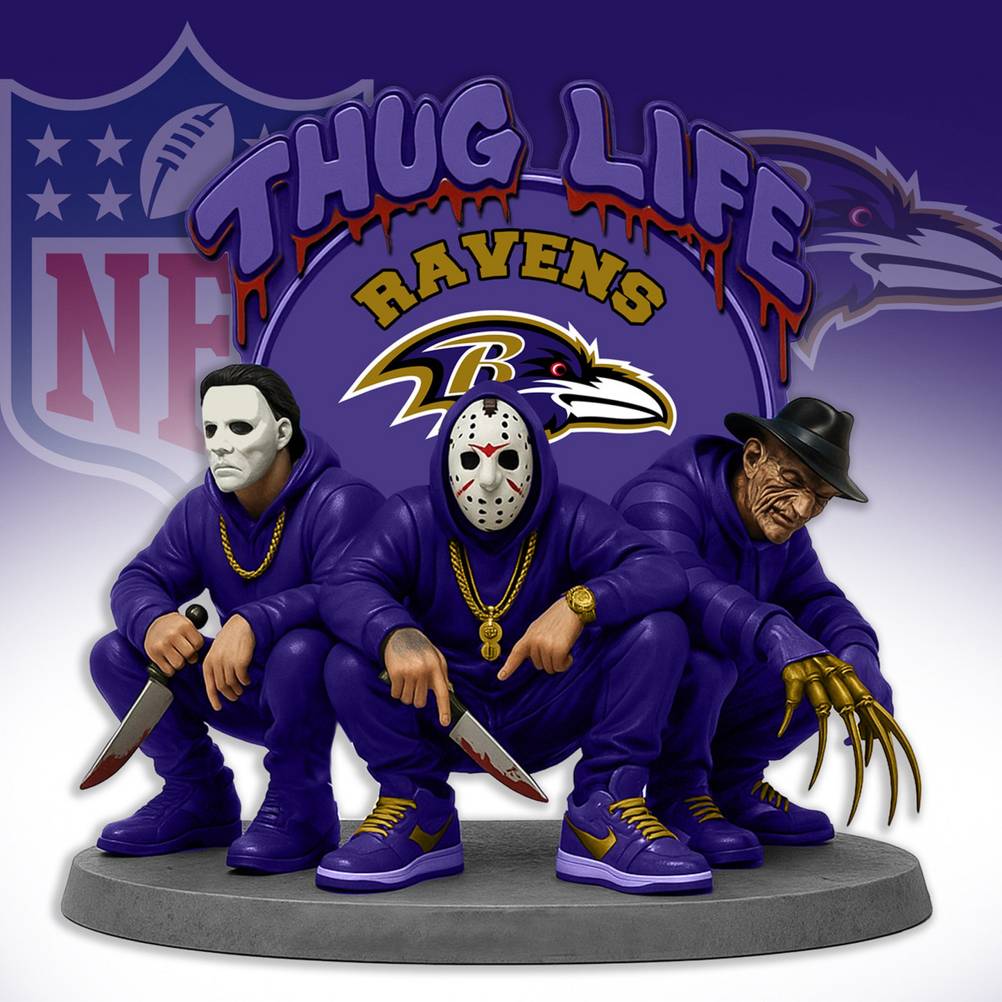 BAL x NFL Thug Life Acrylic Plaque