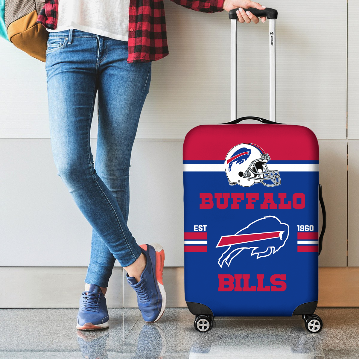 BB NFL Luggage Cover Suitcase Protector DDT NTL