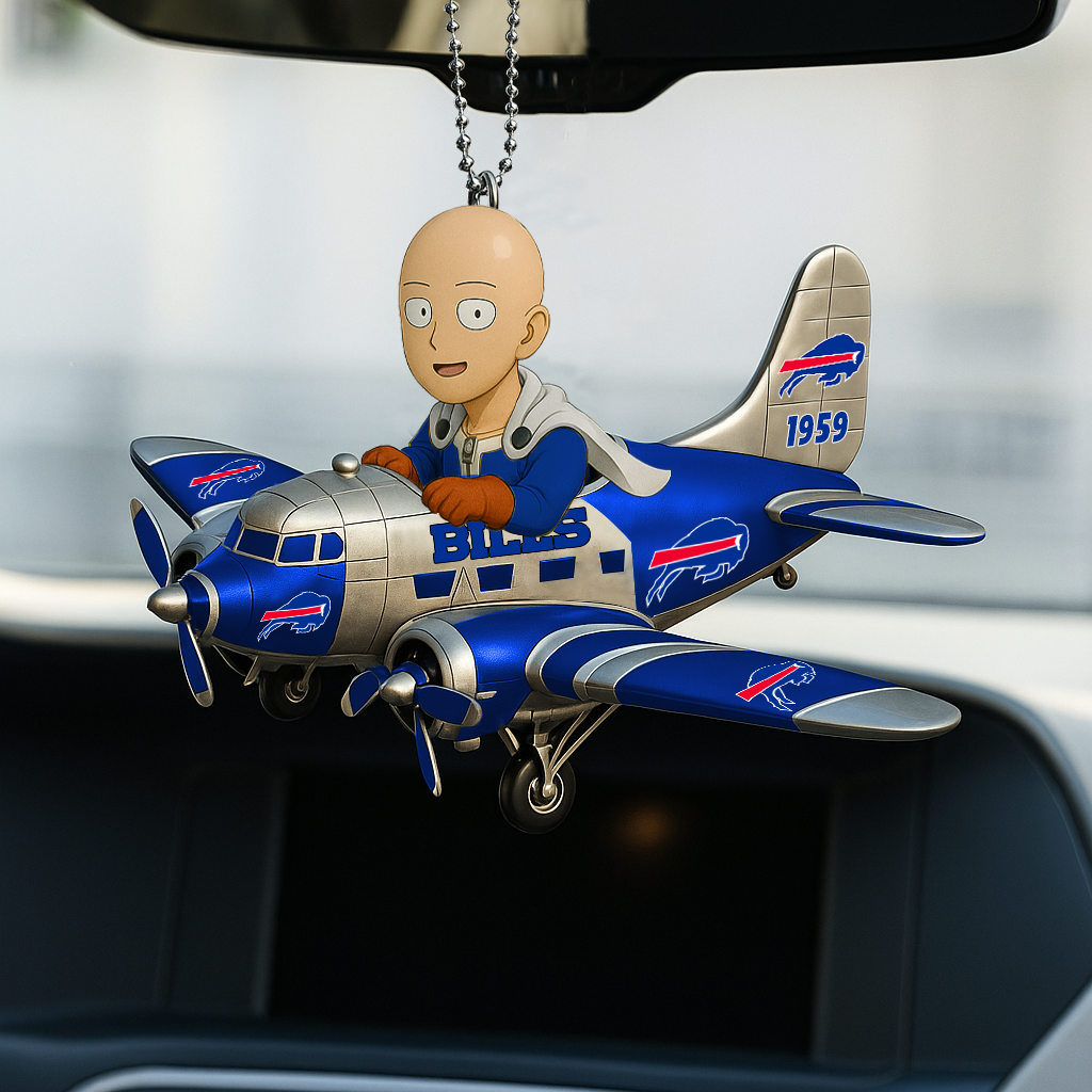 BB NFL x One-Punch Man Premium Car Hanging Ornament DDT HLP