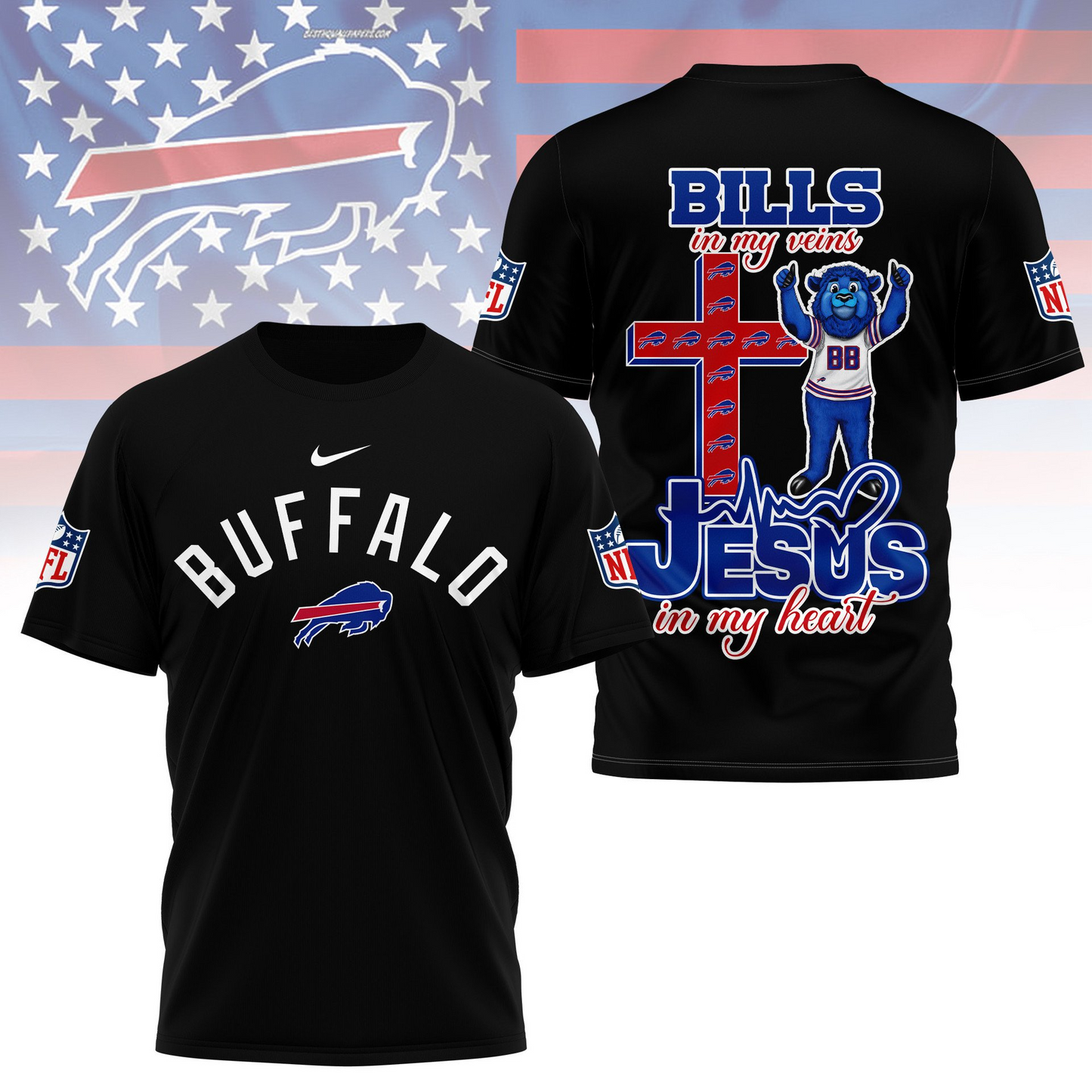 BB Premium Faith & Football 3D Shirt DDT TTV