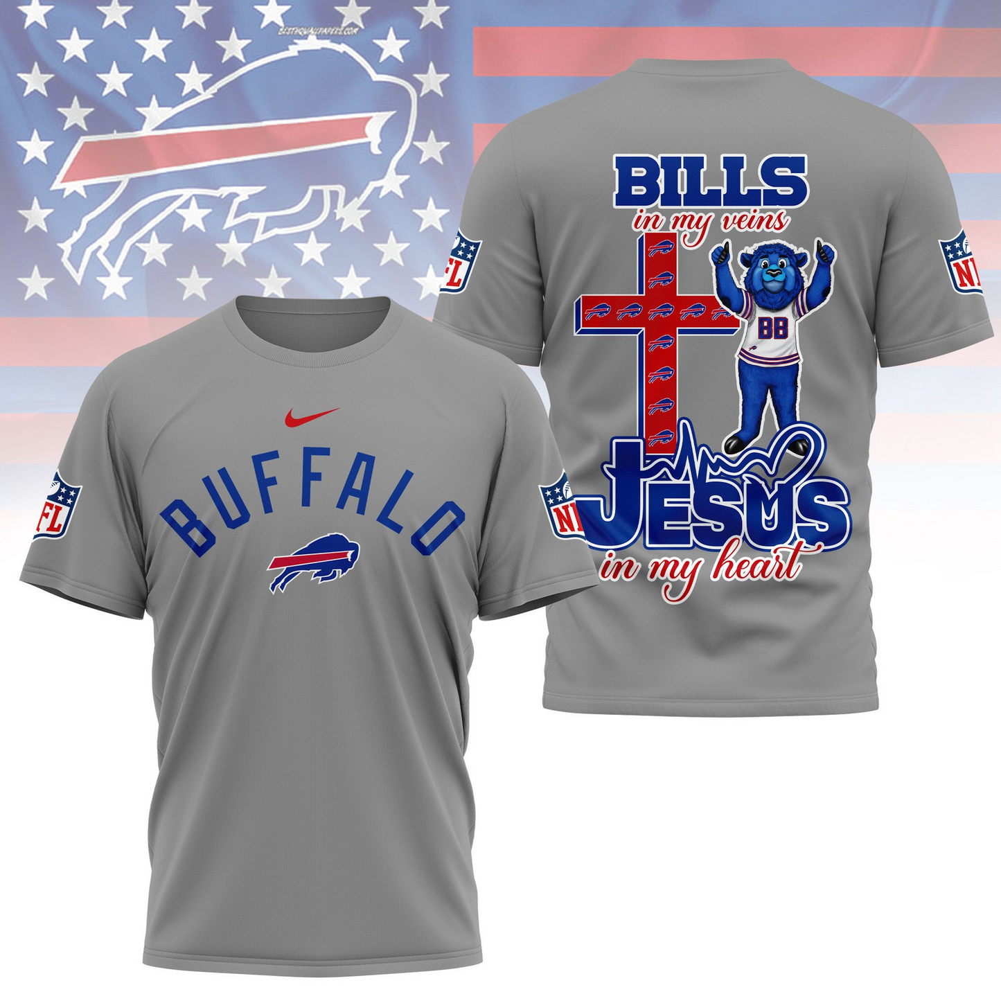 BB Premium Faith & Football 3D Shirt DDT TTV
