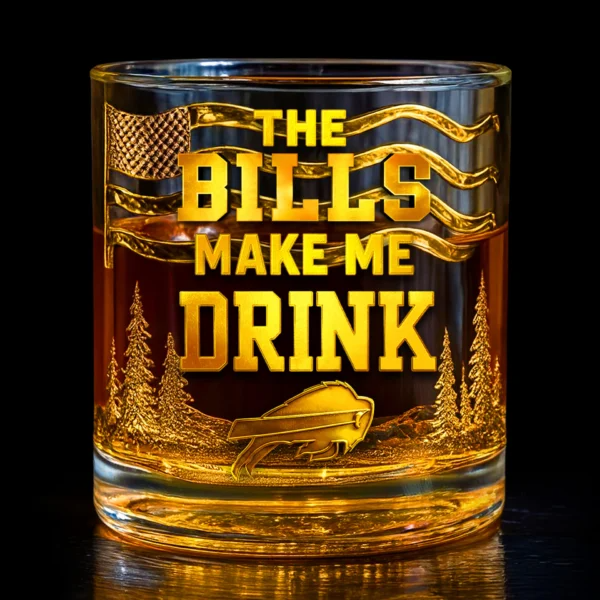 BB Premium NFL Golden Whiskey Fan Glass DDT HLPhuong