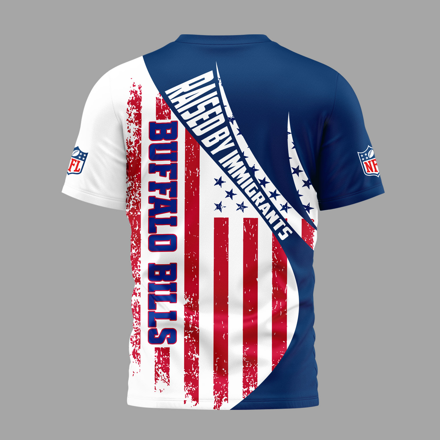 BB Premium NFL Raised By Immigrants 3D Shirt DDT NTL