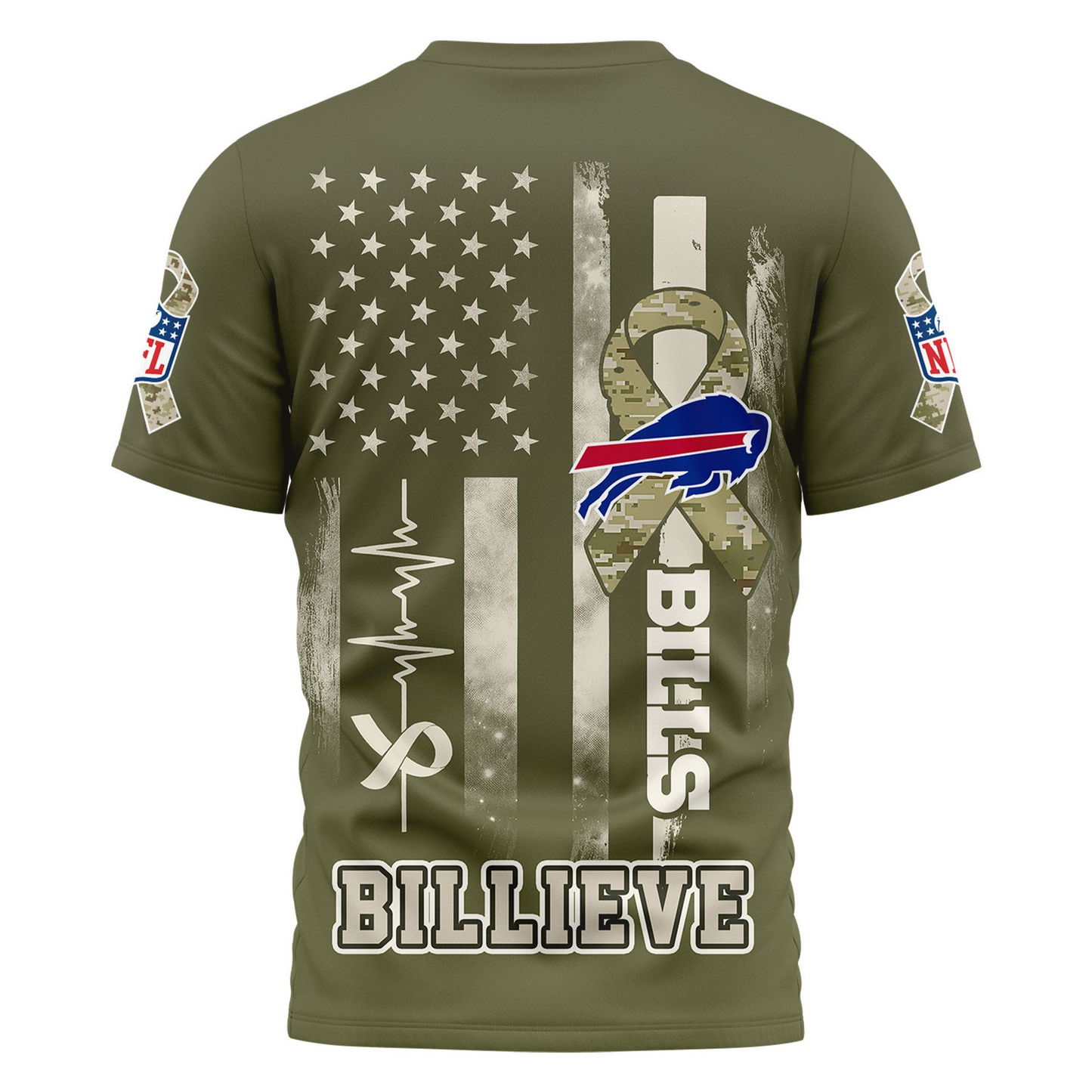BB Premium NFL Salute to Service Camo 3D Shirt DDT CTND