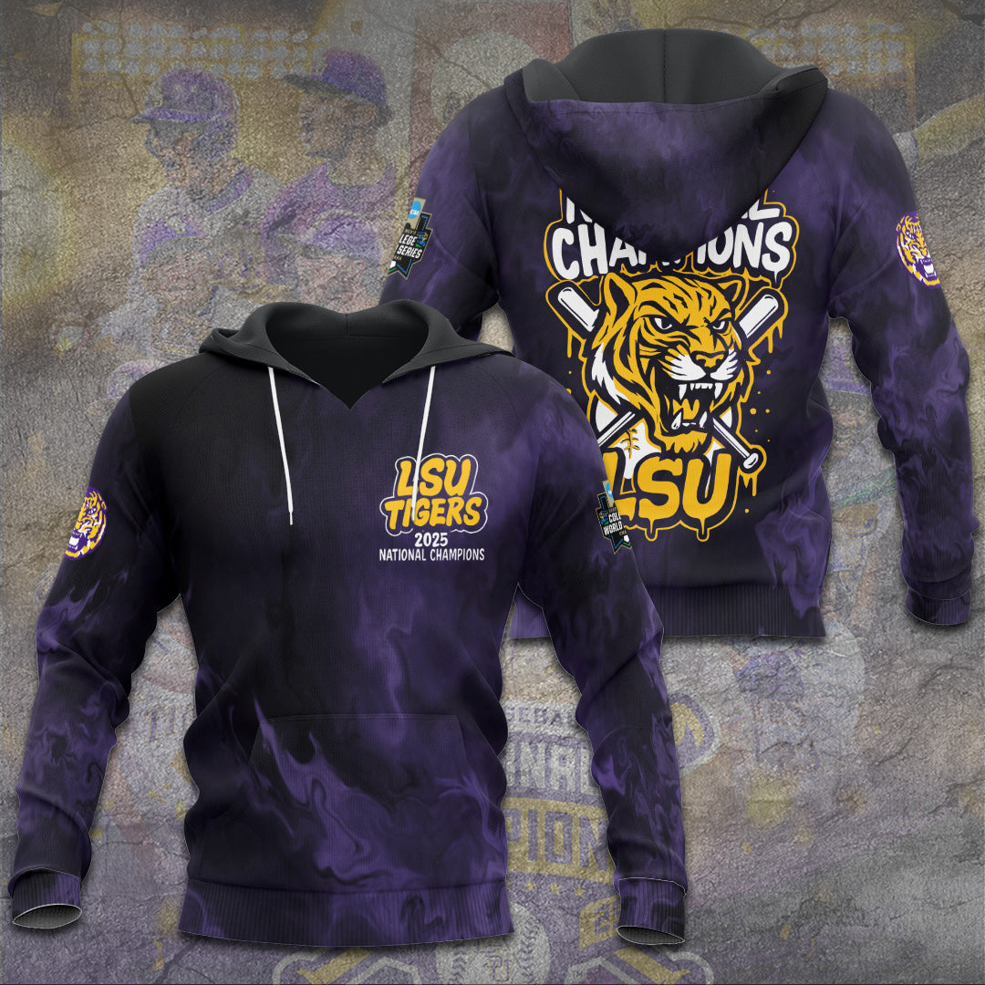 LSU Wins 2025 DI Baseball National Championship V71 Shirt DDT CTND