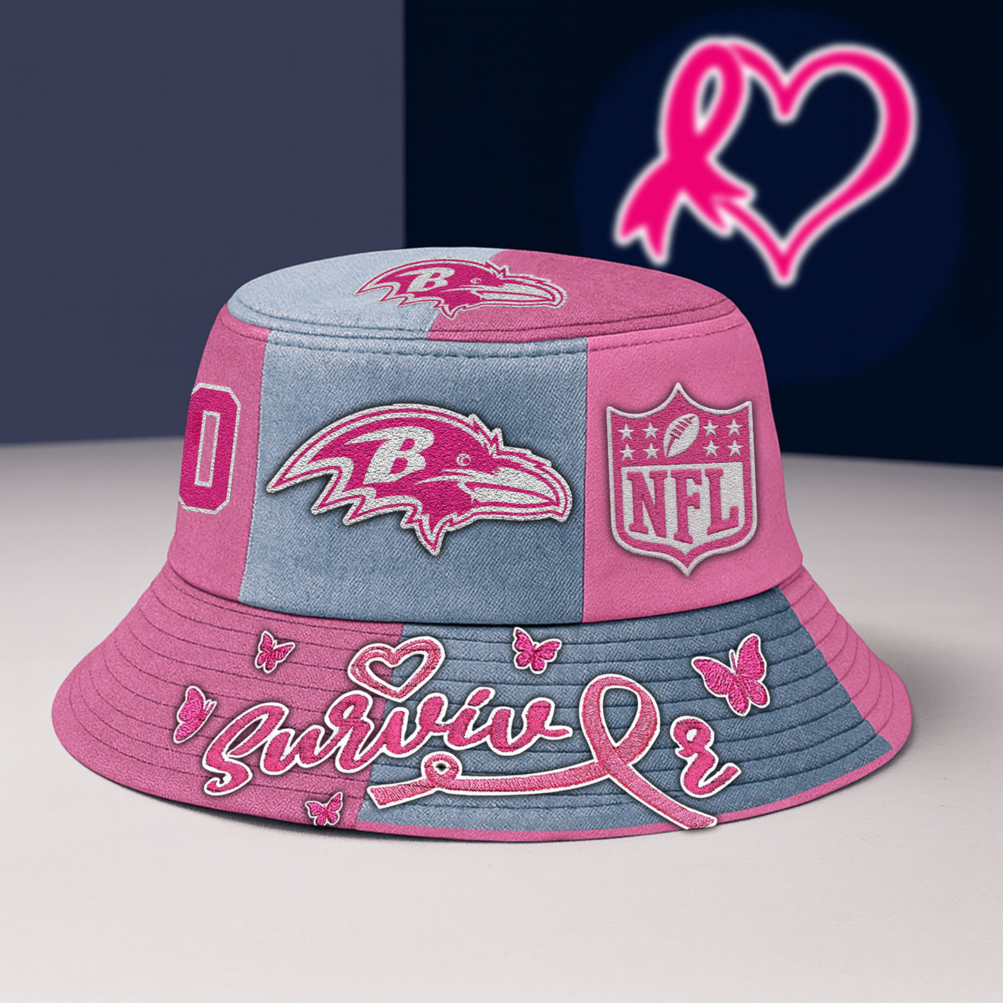 BR Cancer Survivor Premium Bucket Hat DDT CTND