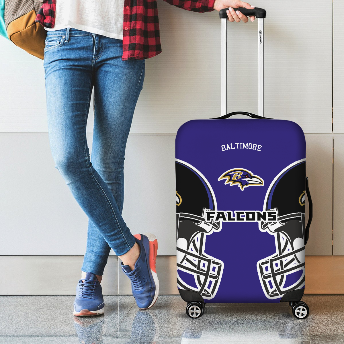 BR NFL V2 Luggage Cover Suitcase Protector DDT NTL
