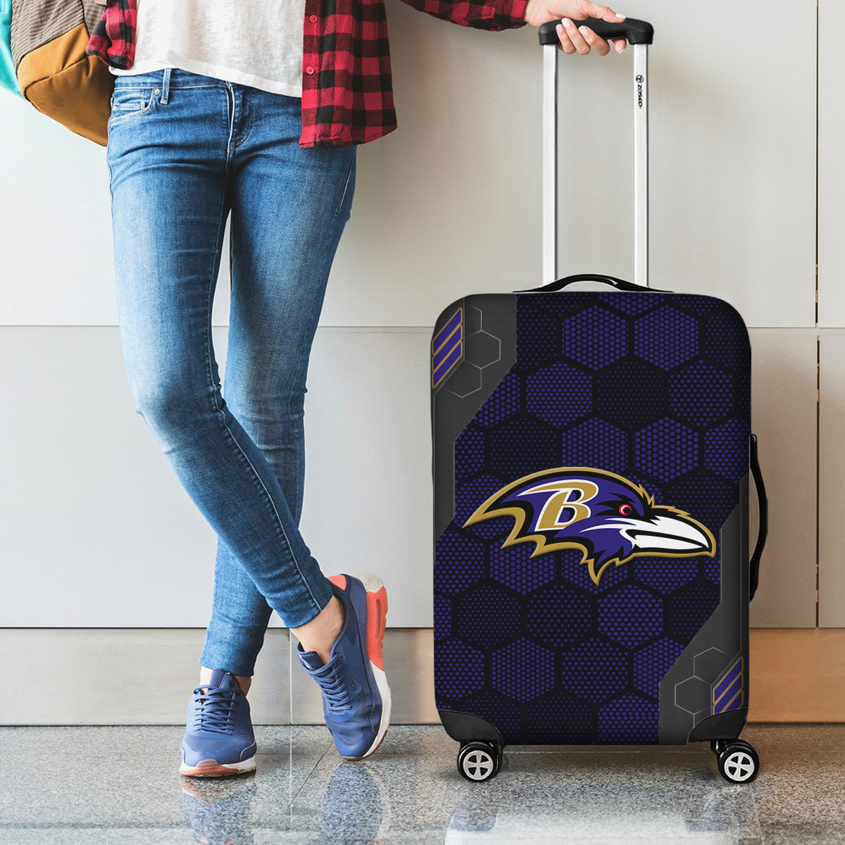BR NFL V3 Luggage Cover Suitcase Protector DDT NTL