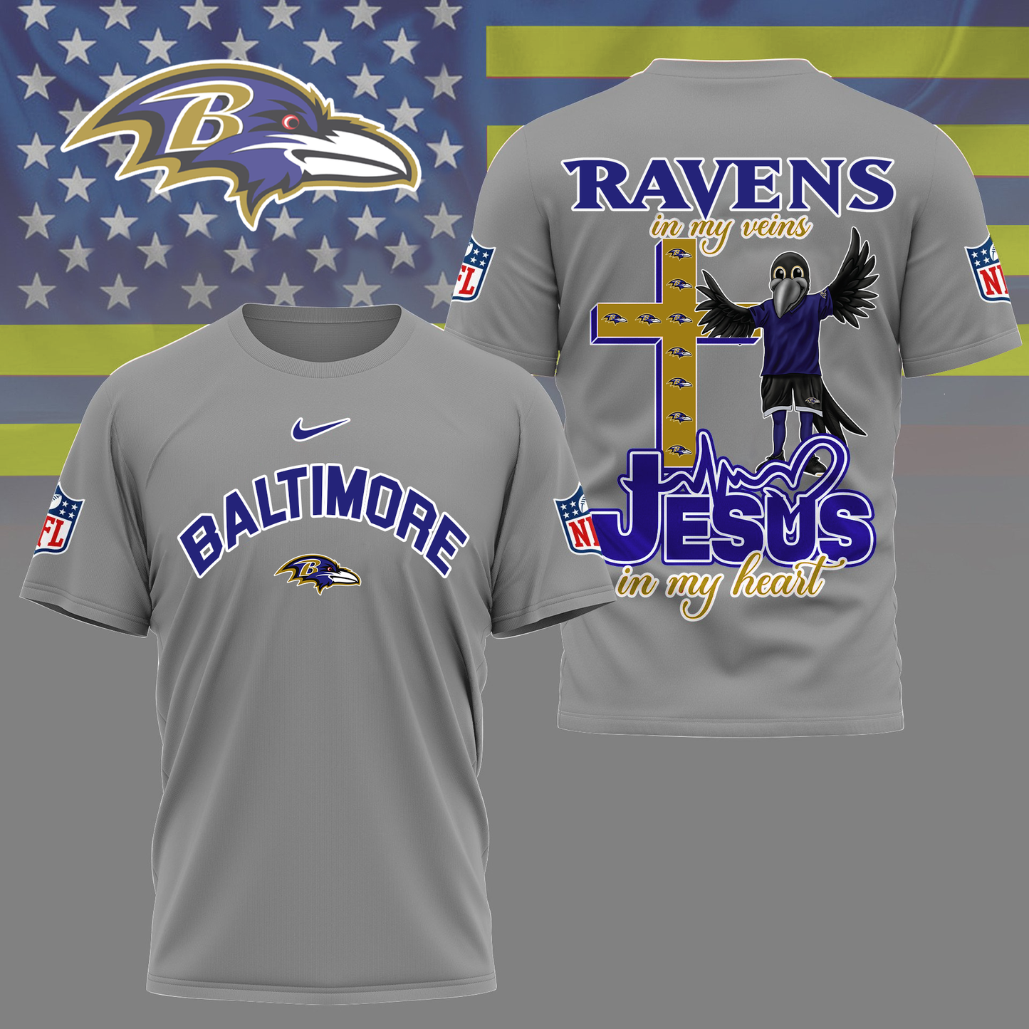 BR Premium Faith & Football 3D Shirt DDT TTV