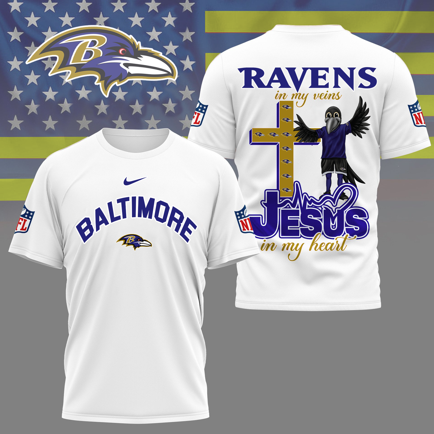 BR Premium Faith & Football 3D Shirt DDT TTV