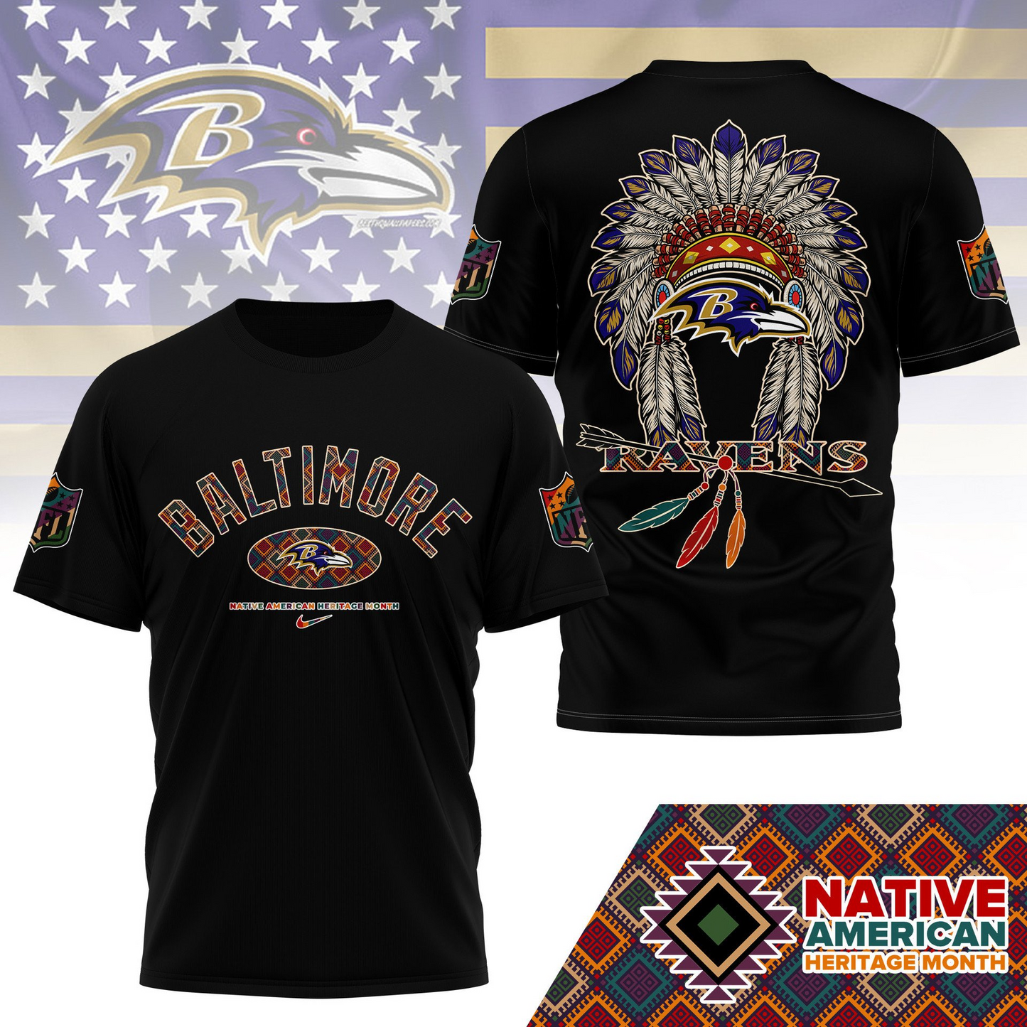 BR Premium Native American Heritage Month 3D Shirt DDT TTV