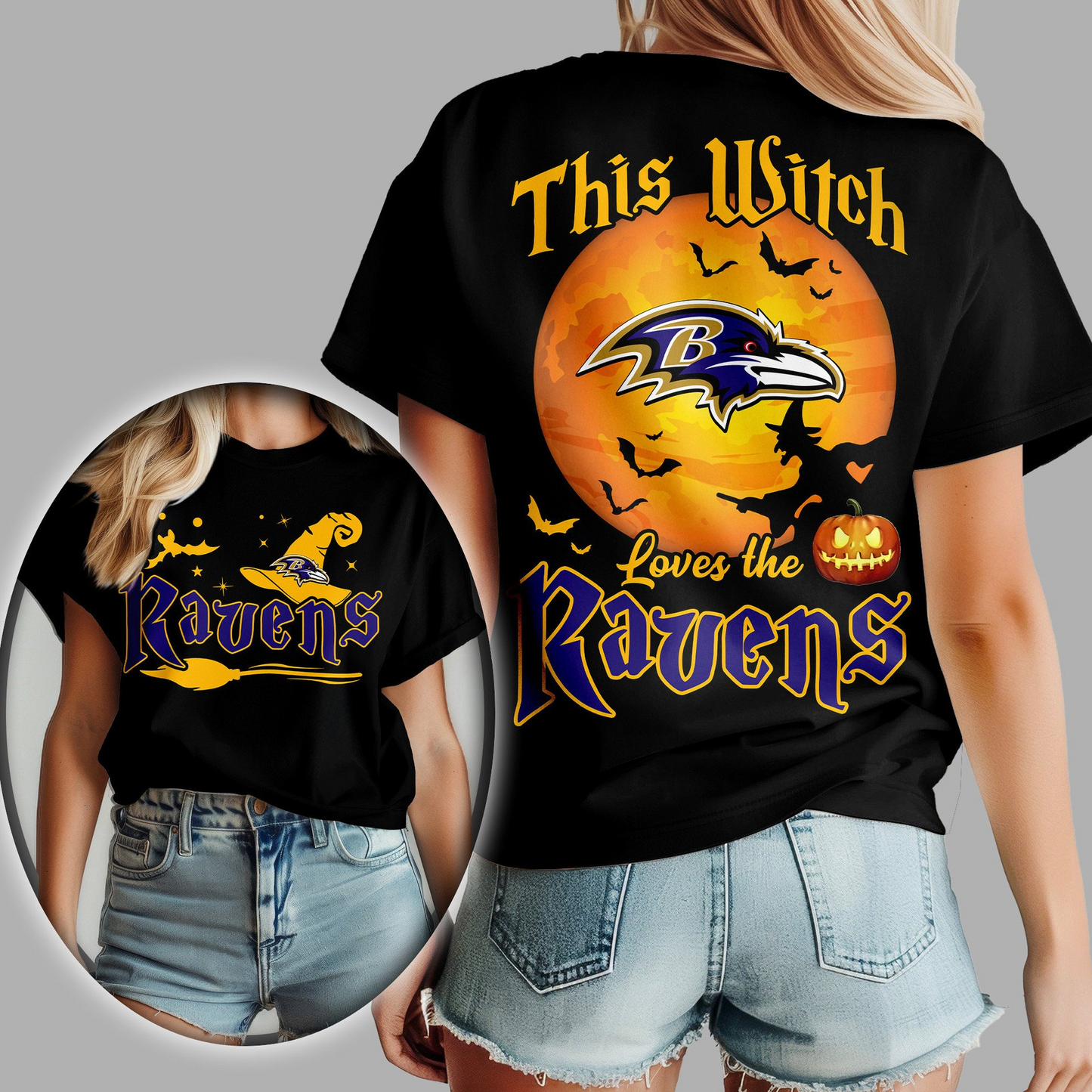BR Premium NFL Halloween Witch Women Shirt DDT CTND
