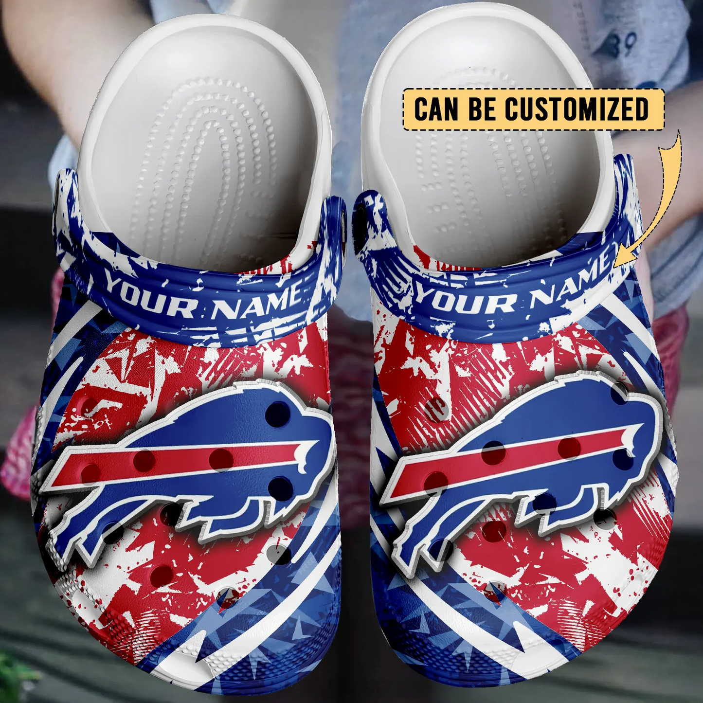 BUF x NFL Crocs Crocband Clogs Shoes DatND DVT