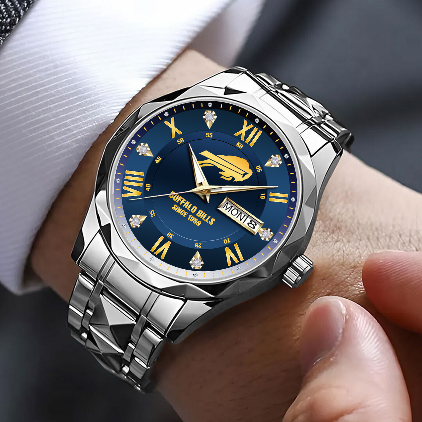 BUF x NFL Alloy Luxury Quartz Watch DATND TANTD