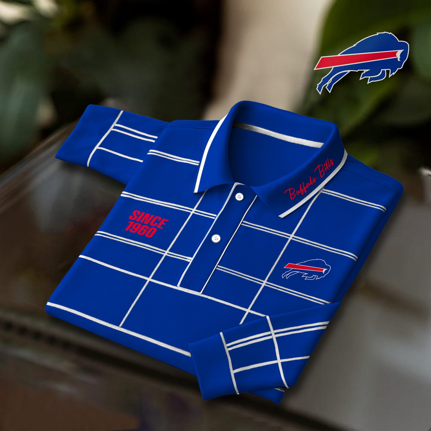 BUF x NFL Polo Shirt Long Sleeve DatND DVT