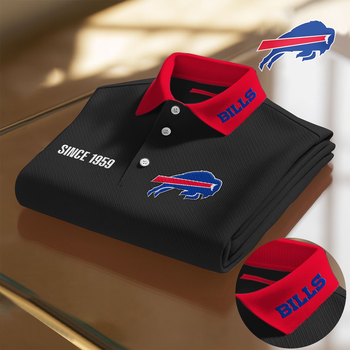 BUF x NFL Premium Polo Shirt DatND DVT
