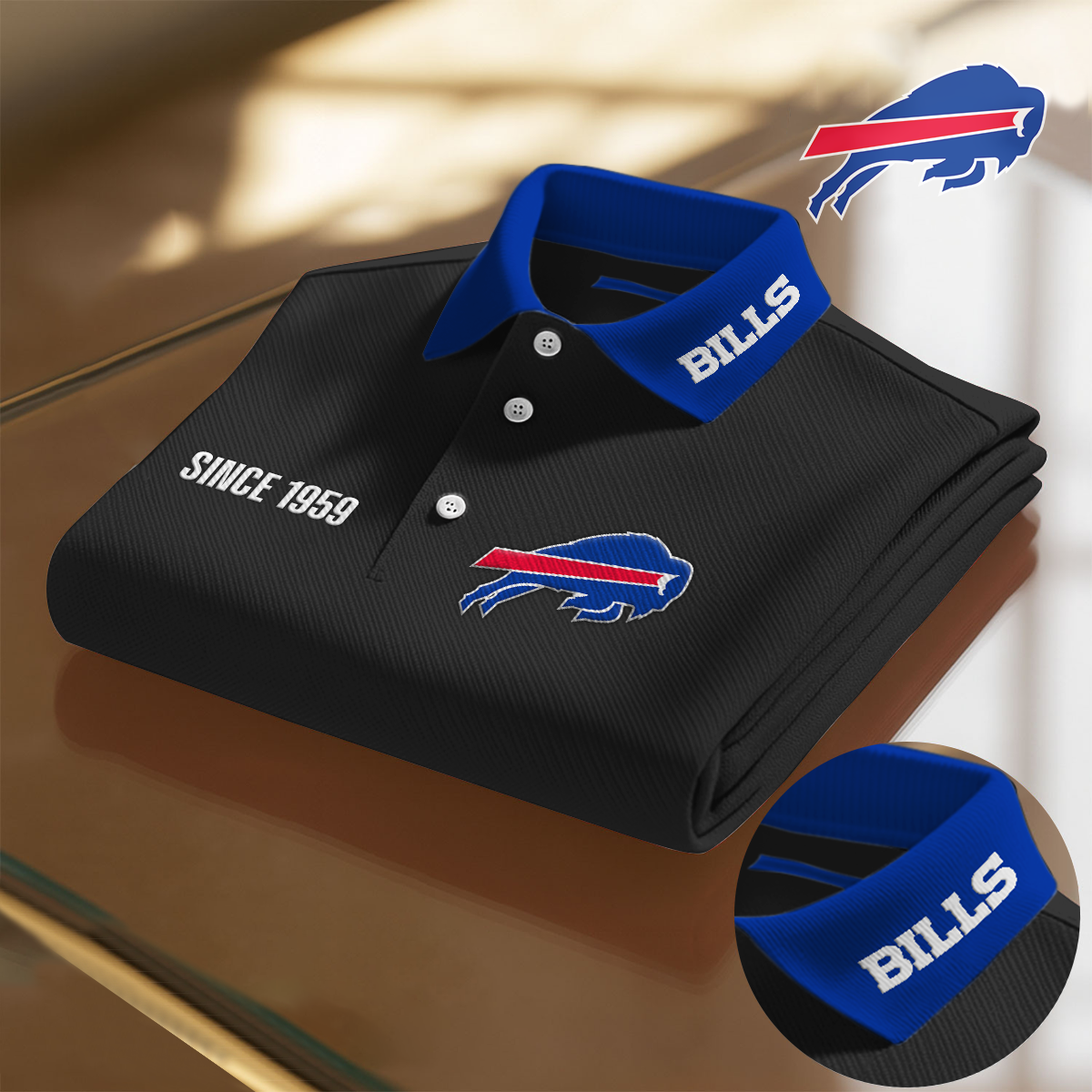 BUF x NFL Premium Polo Shirt DatND DVT