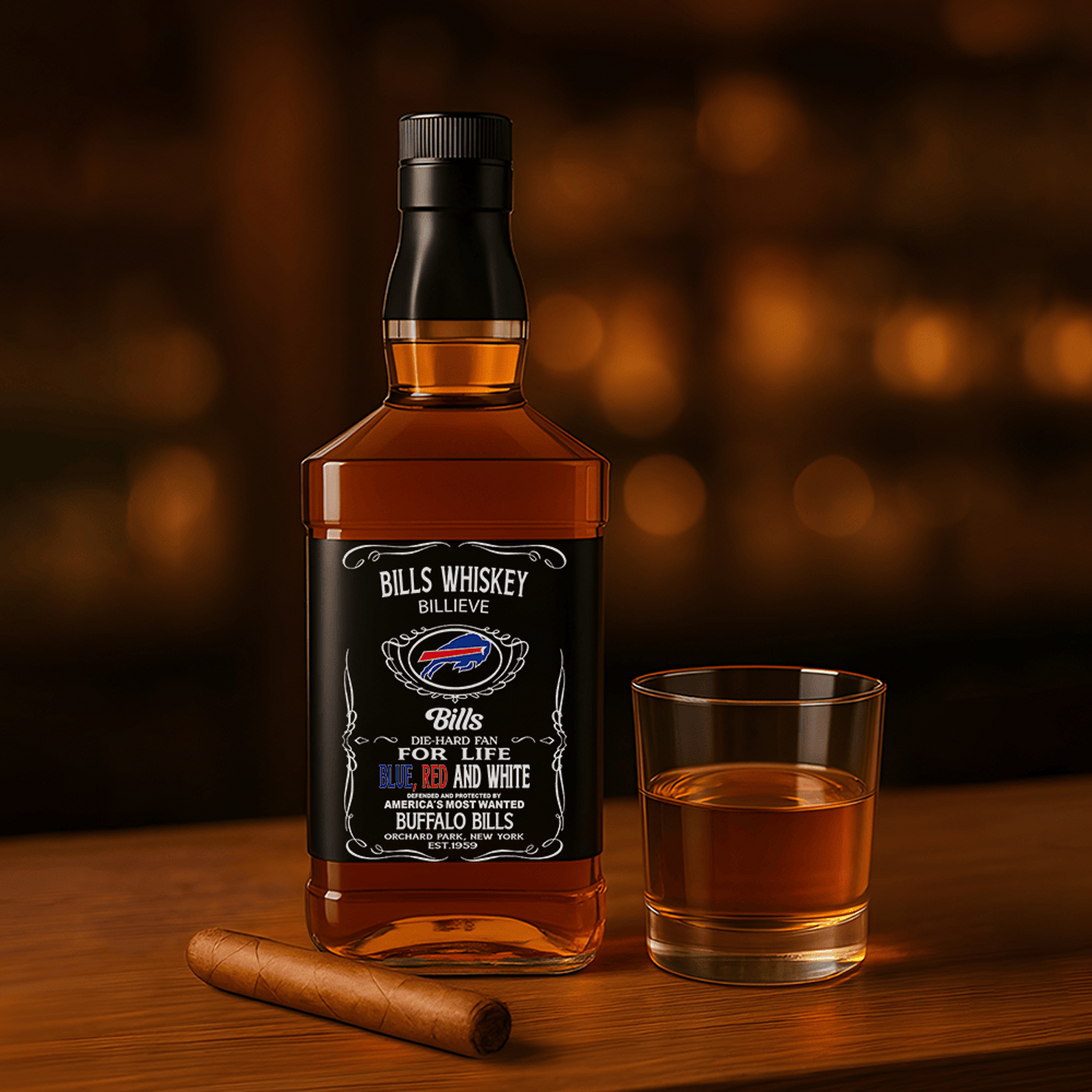 BUF x NFL Whiskey For True Fans Only DATND TANTD