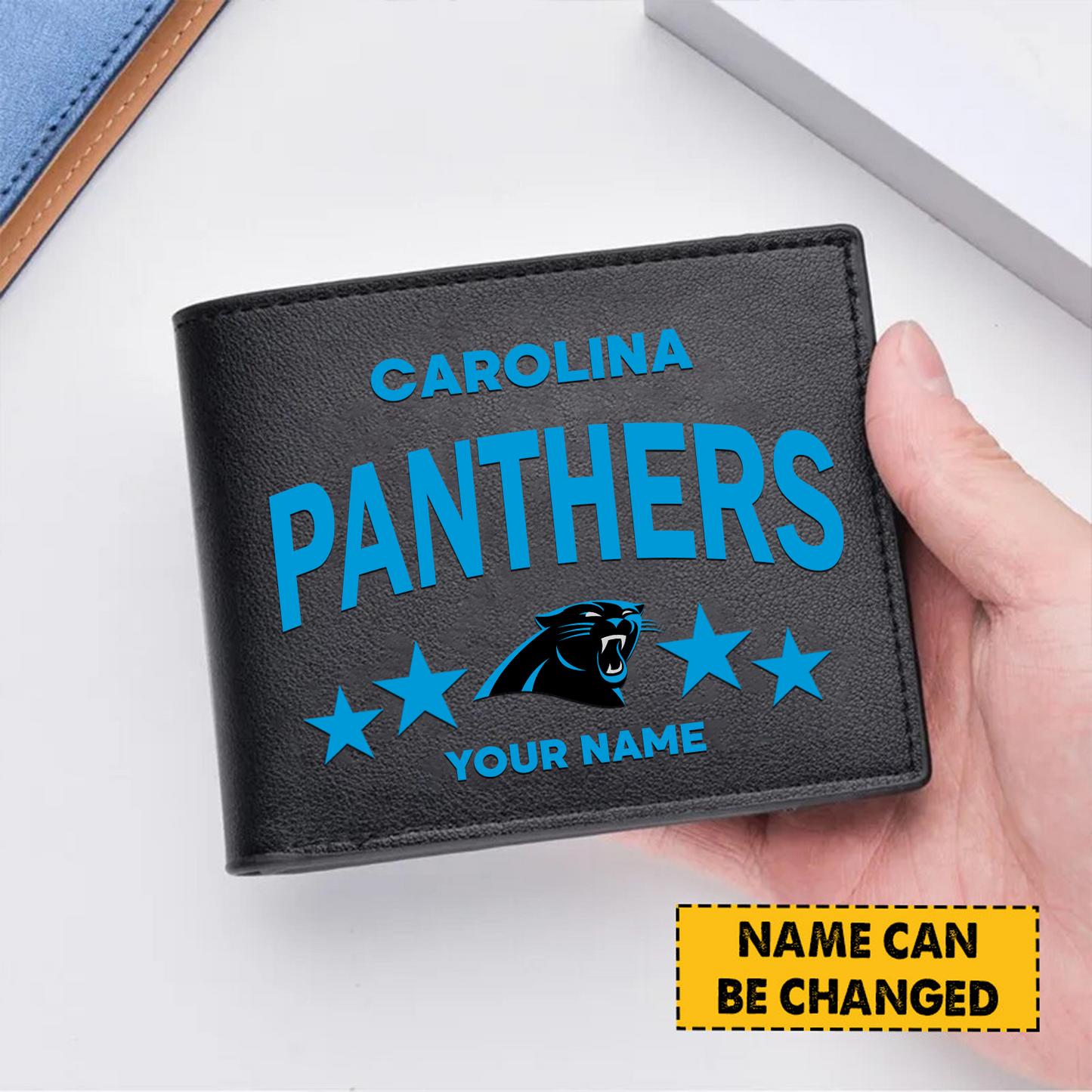 CAR Football Leather Man Black Brown Wallet Personalized Any Name DATND TANTD