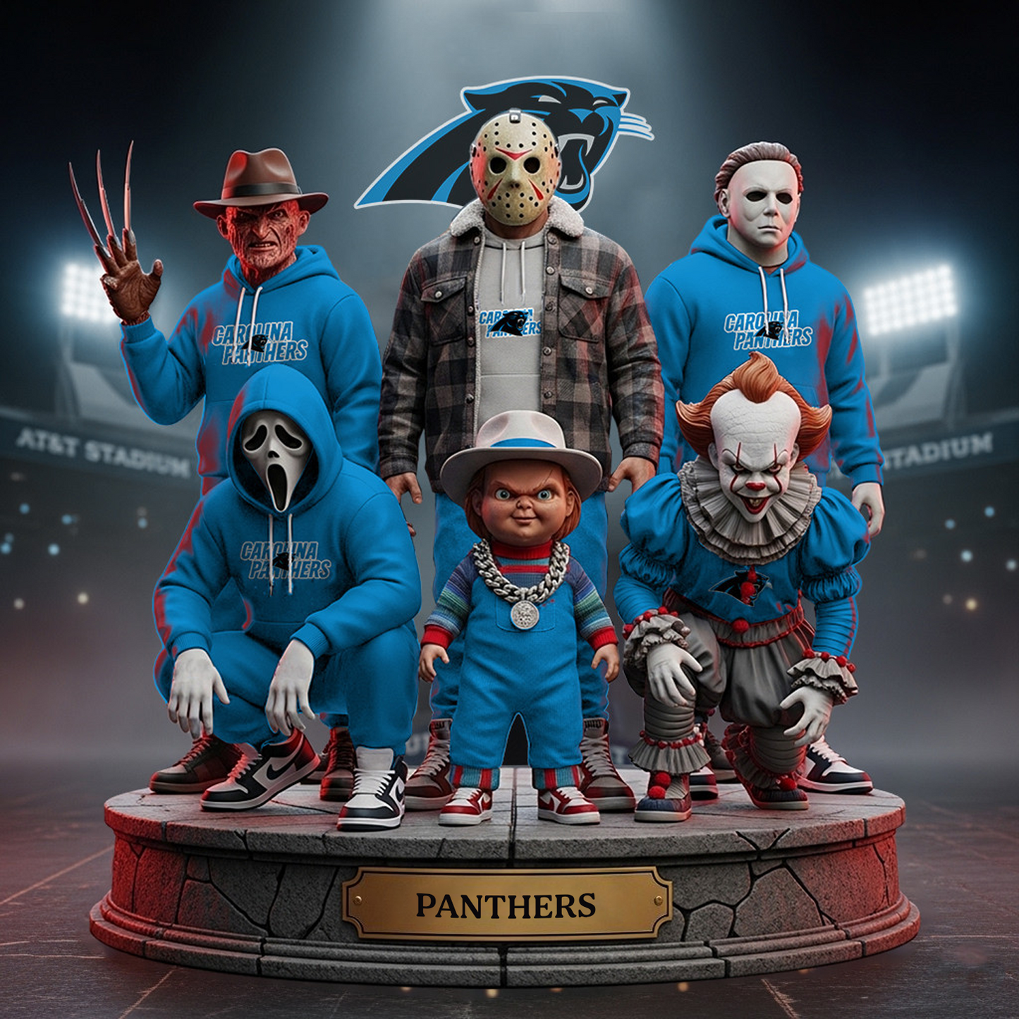 CAR x NFL Acrylic Block Plaque For Fan DATND TANTD