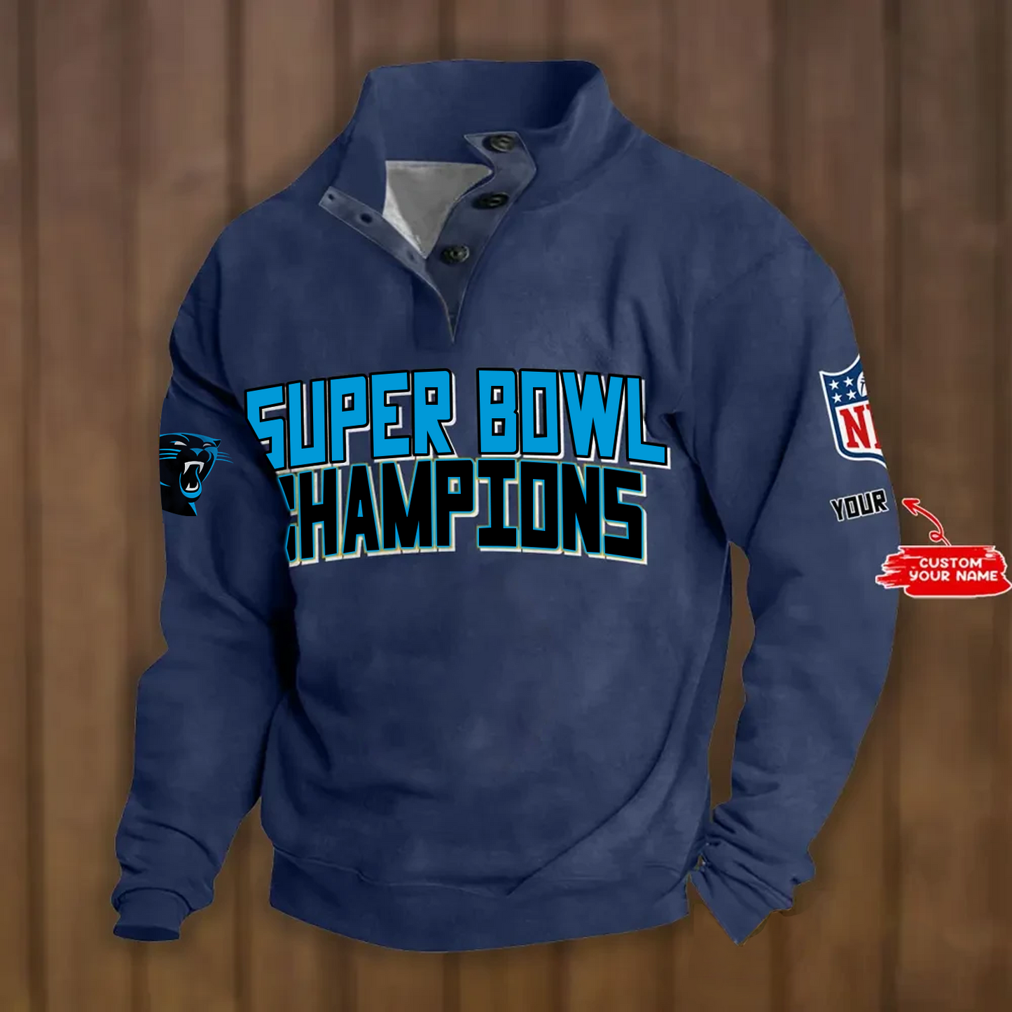 CAR x NFL Double Breasted Stand Collar Hoodies DATND TANTD