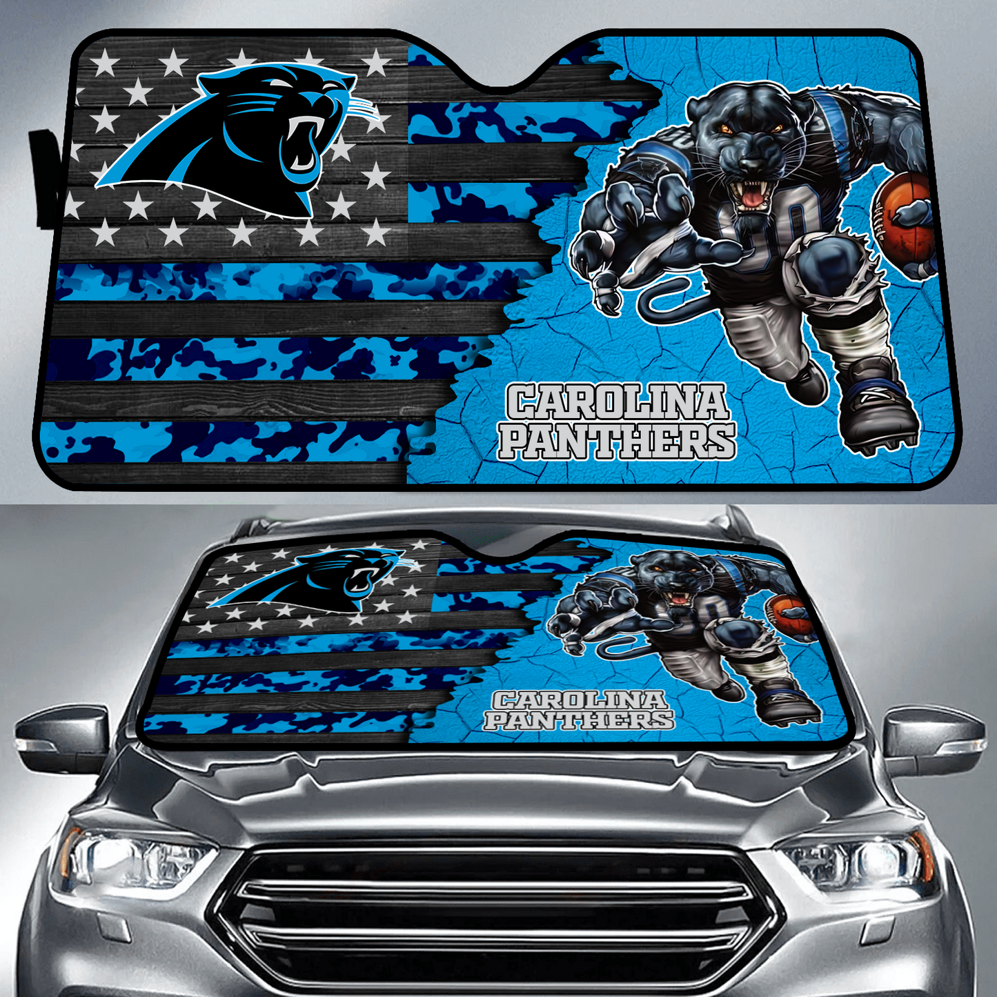 CAR x NFL Personalized Auto Sun Shade DATND TANTD