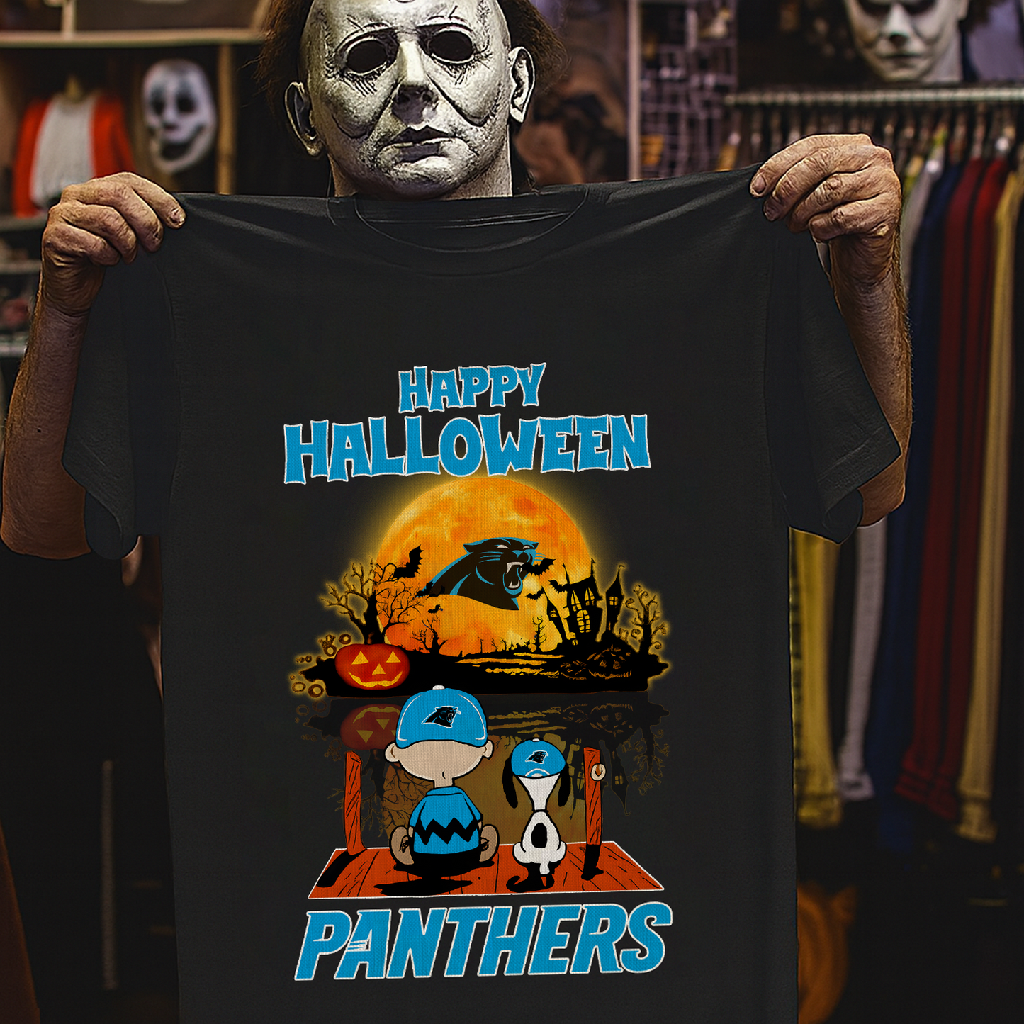 CAR X The Peanuts Snoopy And Charlie Brown Happy Halloween 2D Shirt DatND ThuongNH