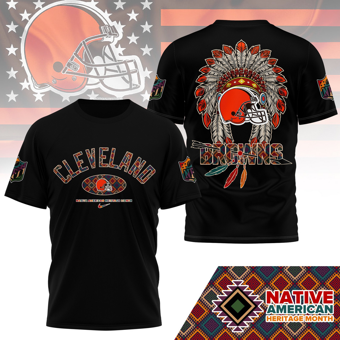 CLE Premium Native American Heritage Month 3D Shirt DDT TTV