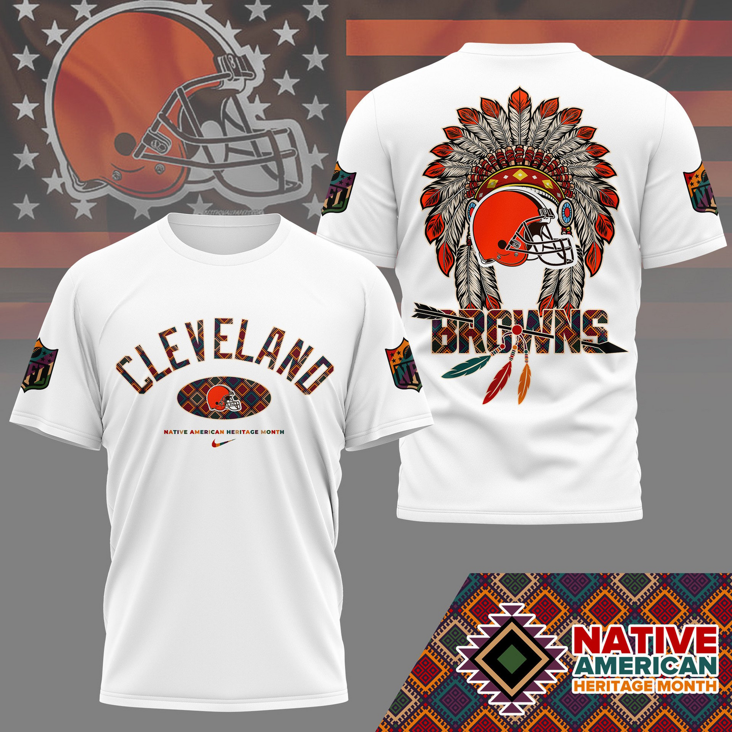 CLE Premium Native American Heritage Month 3D Shirt DDT TTV