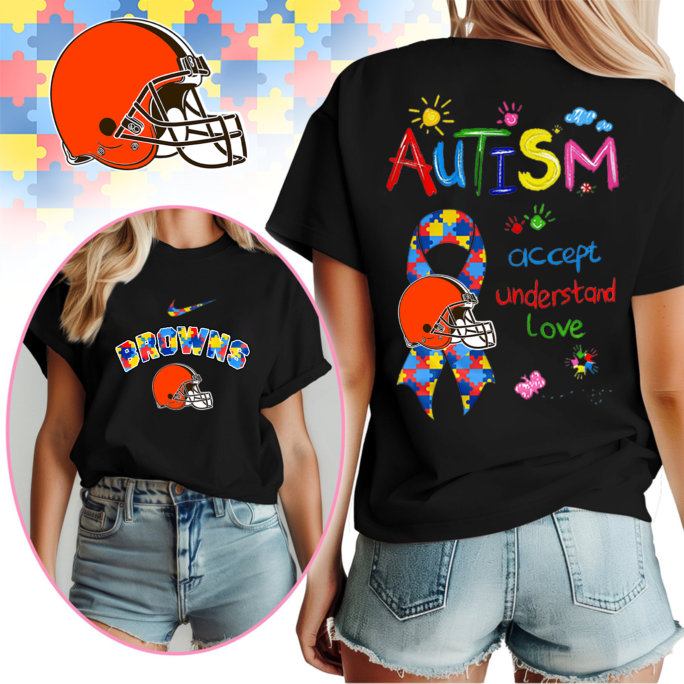 CLE Premium Autism Awareness 3D Shirt DDT TTV