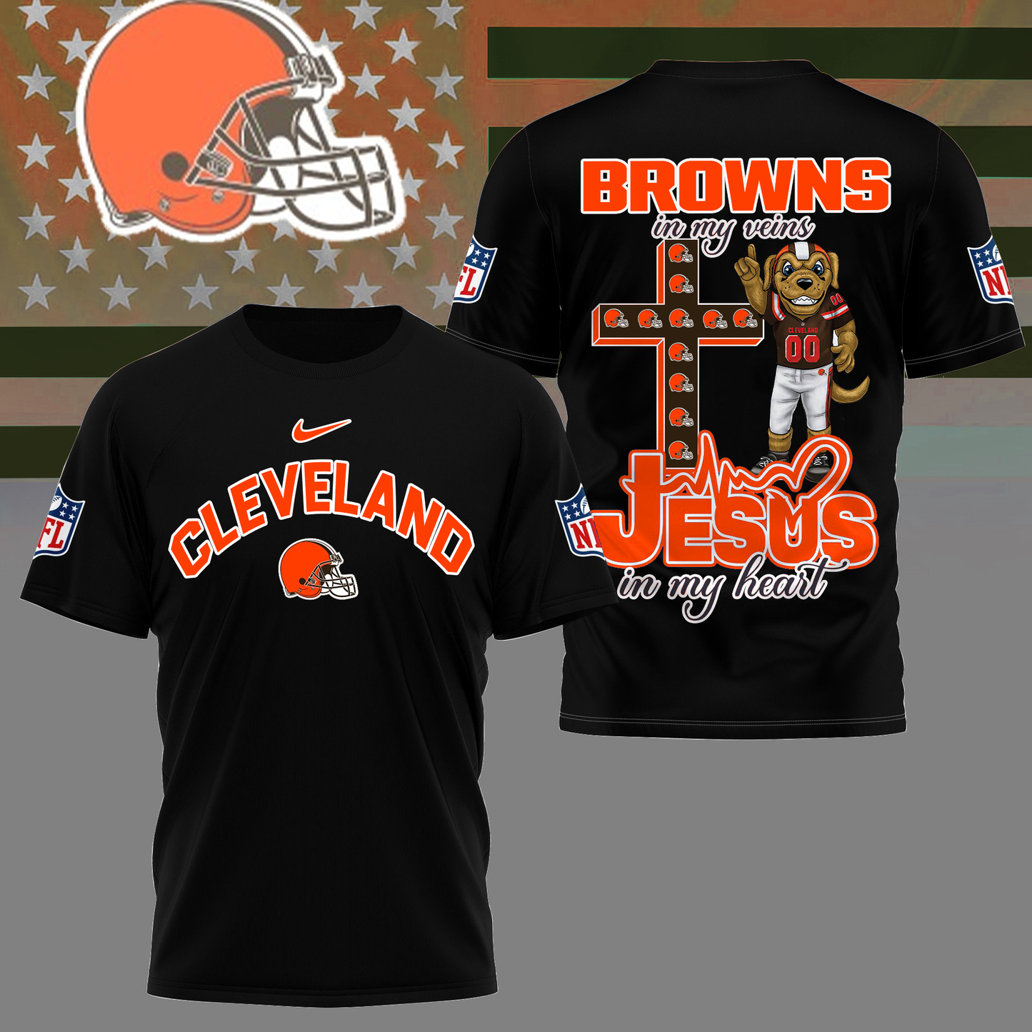 CLE Premium Faith & Football 3D Shirt DDT TTV