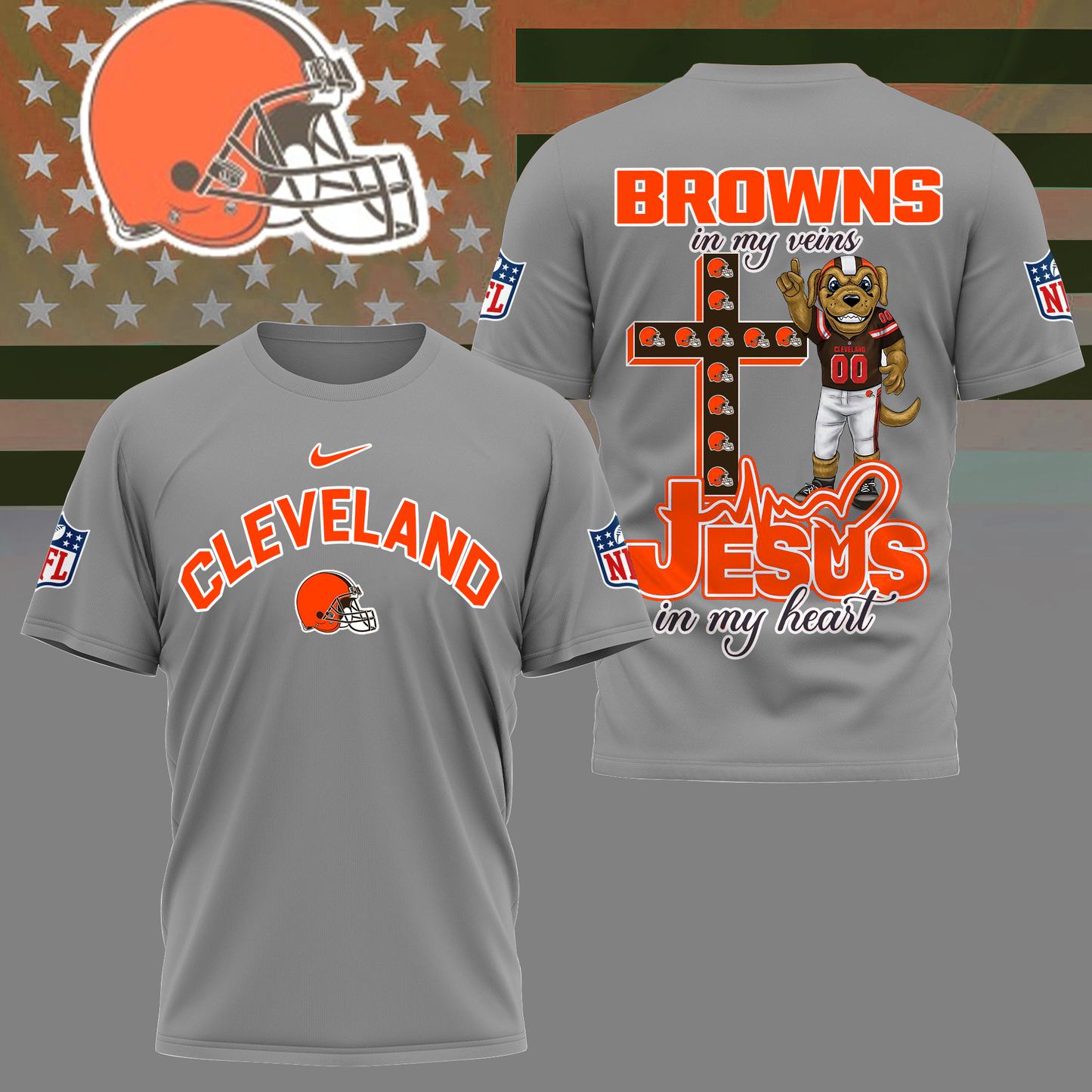 CLE Premium Faith & Football 3D Shirt DDT TTV