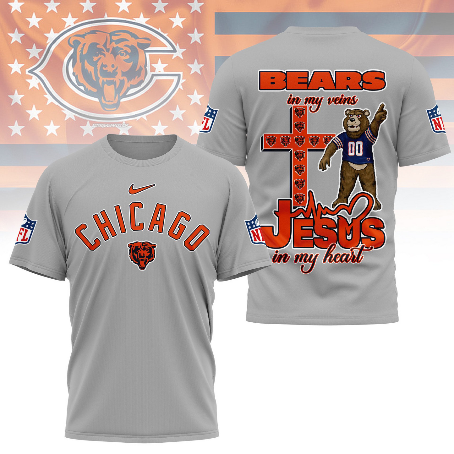 CHI Premium Faith & Football 3D Shirt DDT TTV