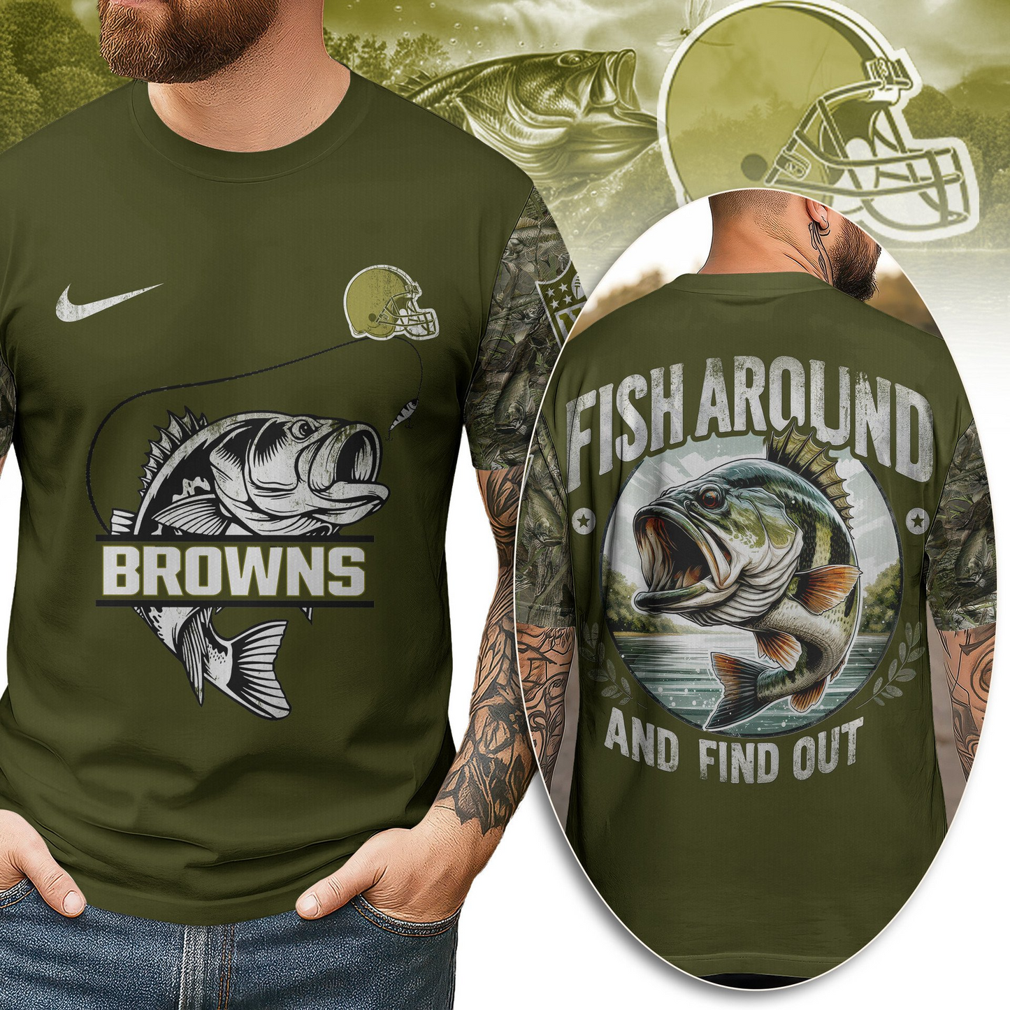 CLE Premium Fish Around And Find Out 3D Shirt DDT CTND