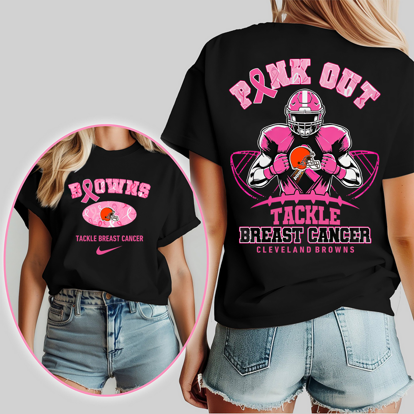CLE Pink Out - Tackle Breast Cancer 3D Shirt DDT 060825 CTND