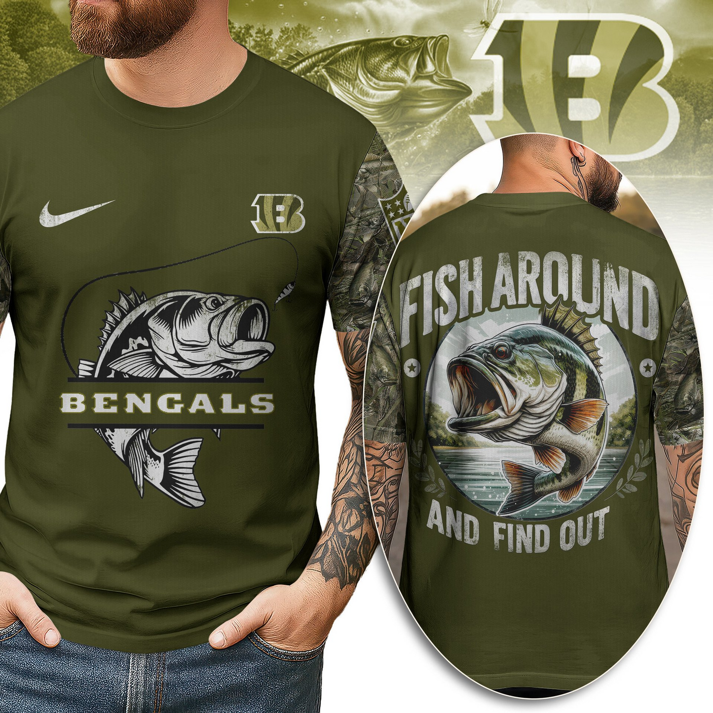 CIN Premium Fish Around And Find Out 3D Shirt DDT CTND