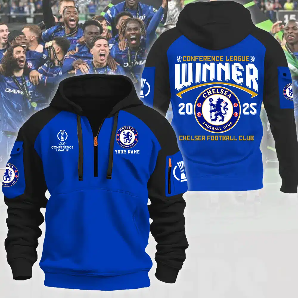 CHE UEFA Conference Champions 2025 V2 Zipper Hoodie DDT 310525 CTND