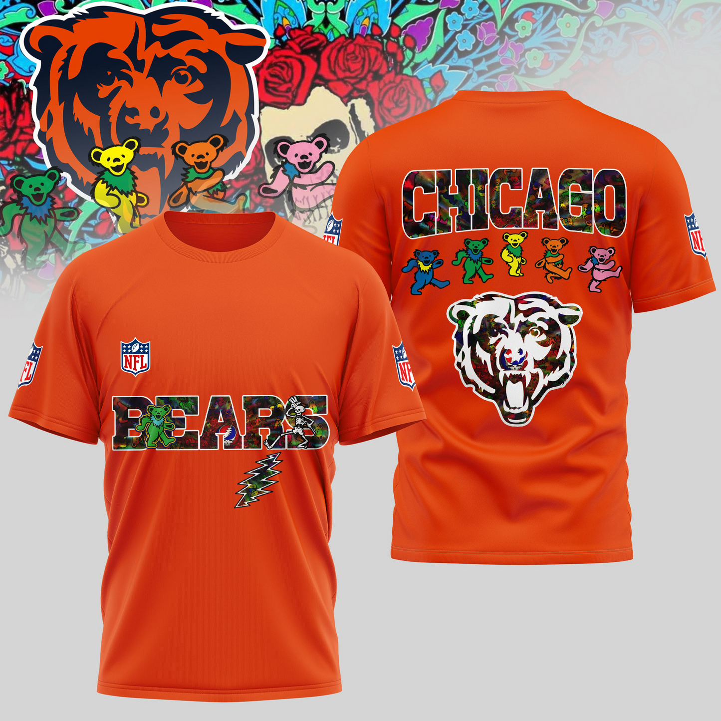 CHI Premium NFL Dancing Bear T-Shirt DDT HLPHUONG