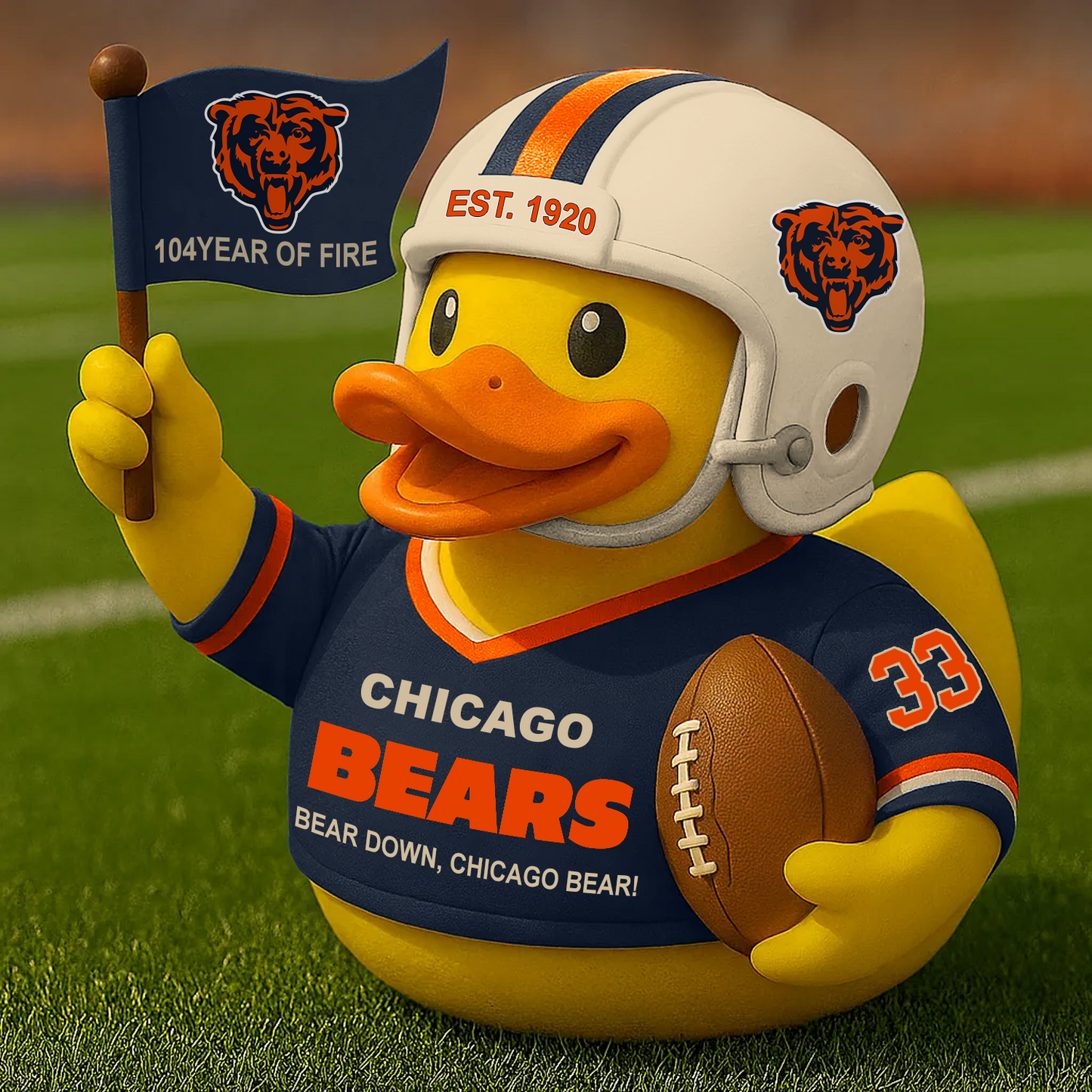 CHI x NFL Anniversary Rubber Duck DATND TANTD