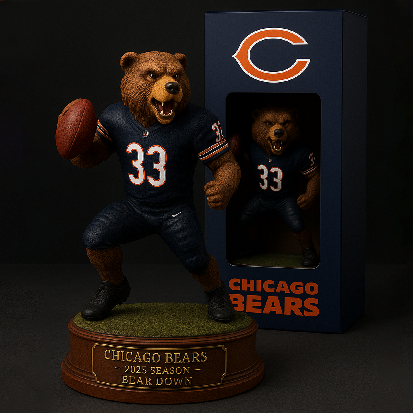 CHI x NFL Premium Acrylic Plaque DATND TANTD