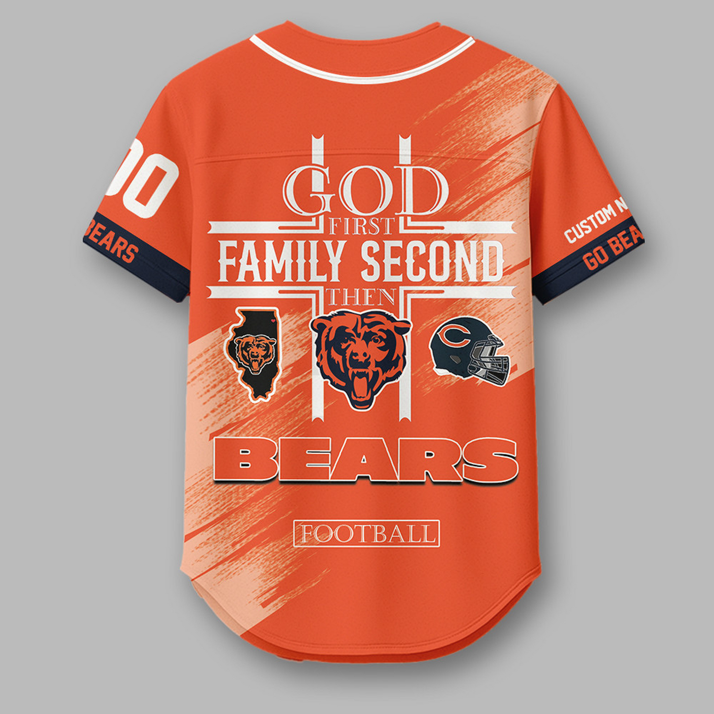 CHI x NFL Premium NFL Baseball Jersey DATND TANTD