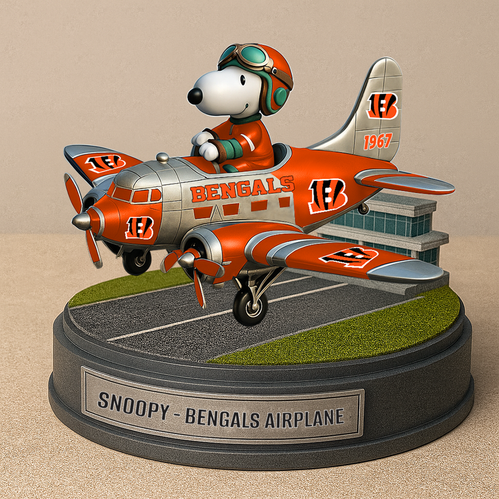 CIN NFL x SNP Airplane Premium Acrylic Plaque DDT CTND